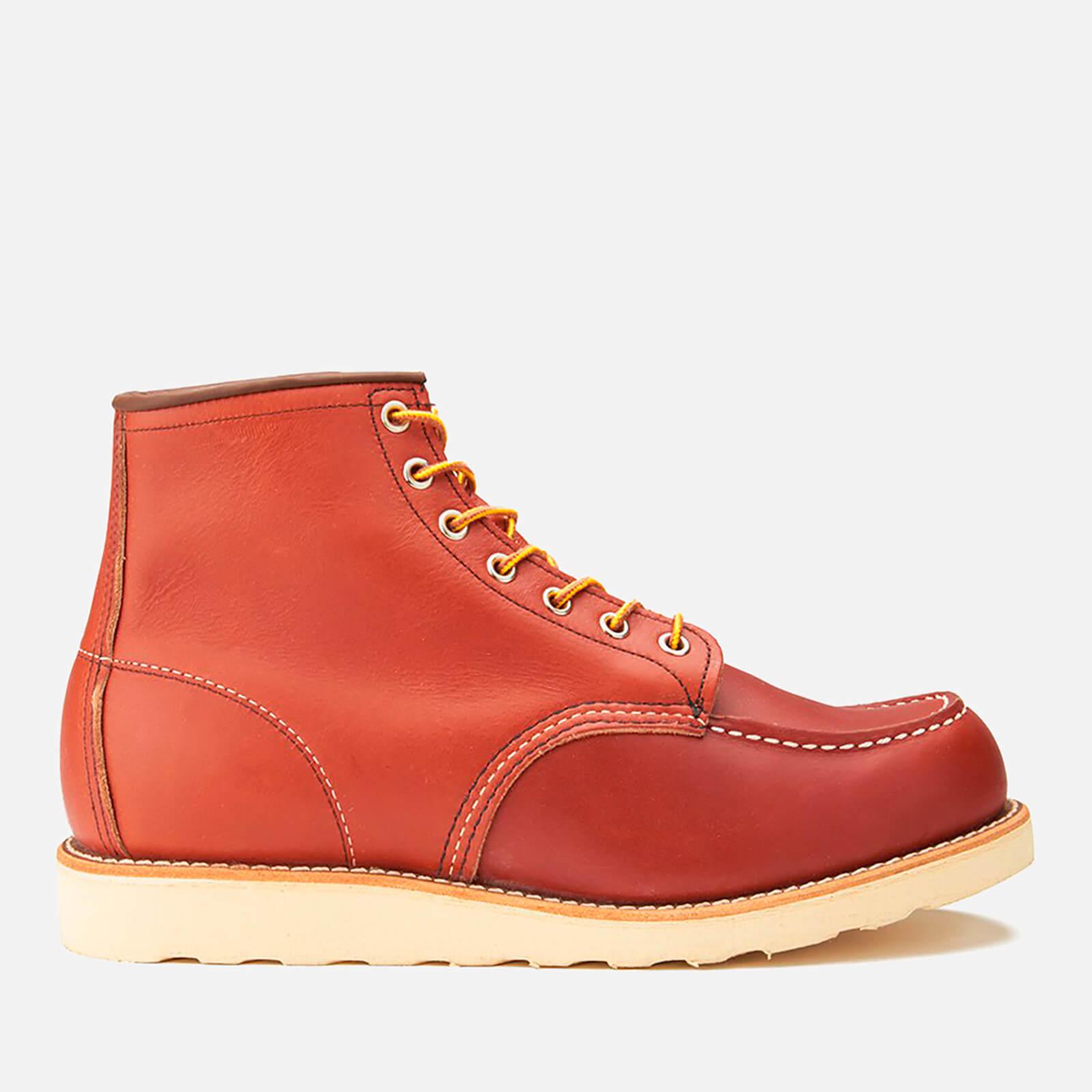 Red Wing 6 Inch Moc Toe Leather Lace Up Boots in Burgundy (Red) for Men