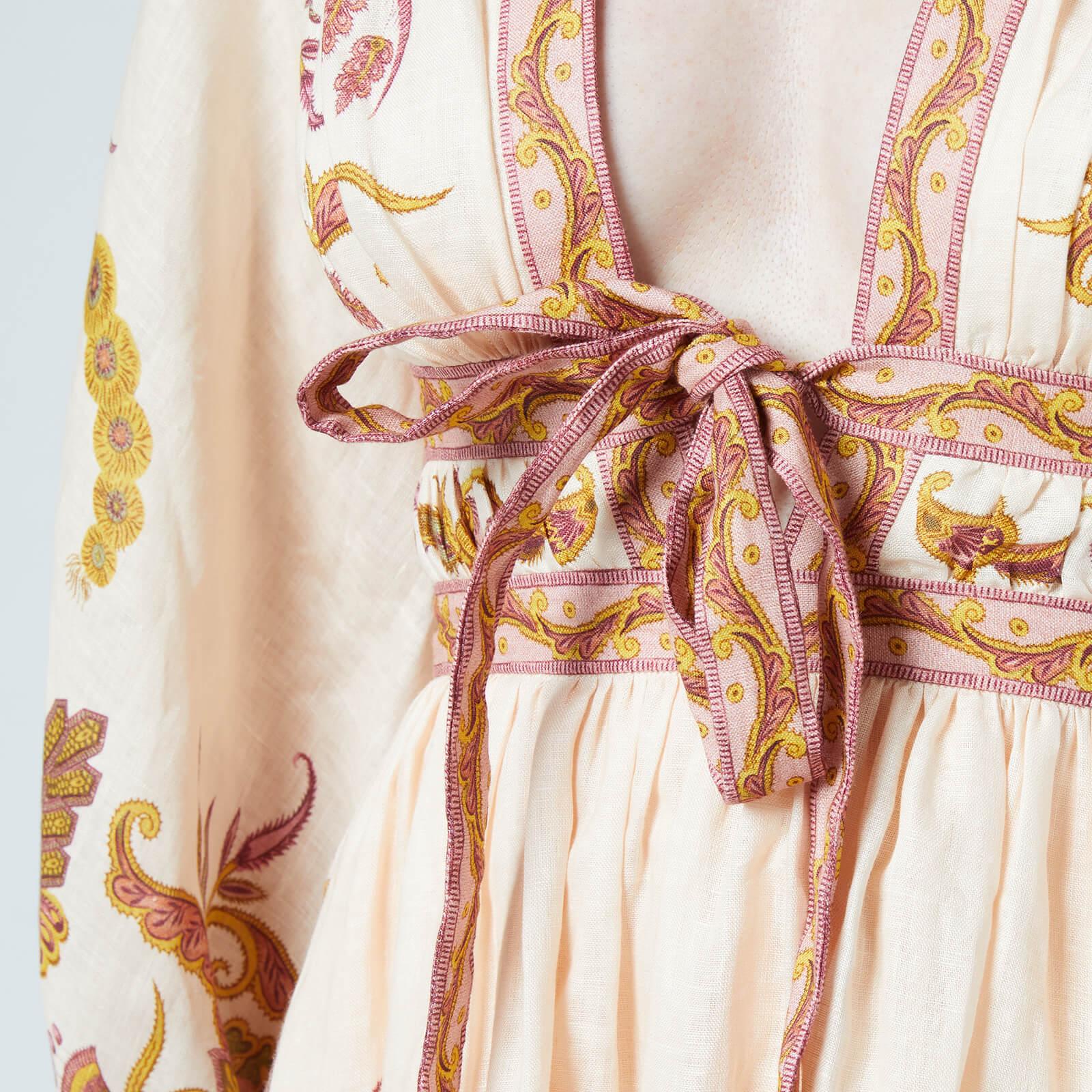Zimmermann Linen Cassia Plunge Bow Mini 