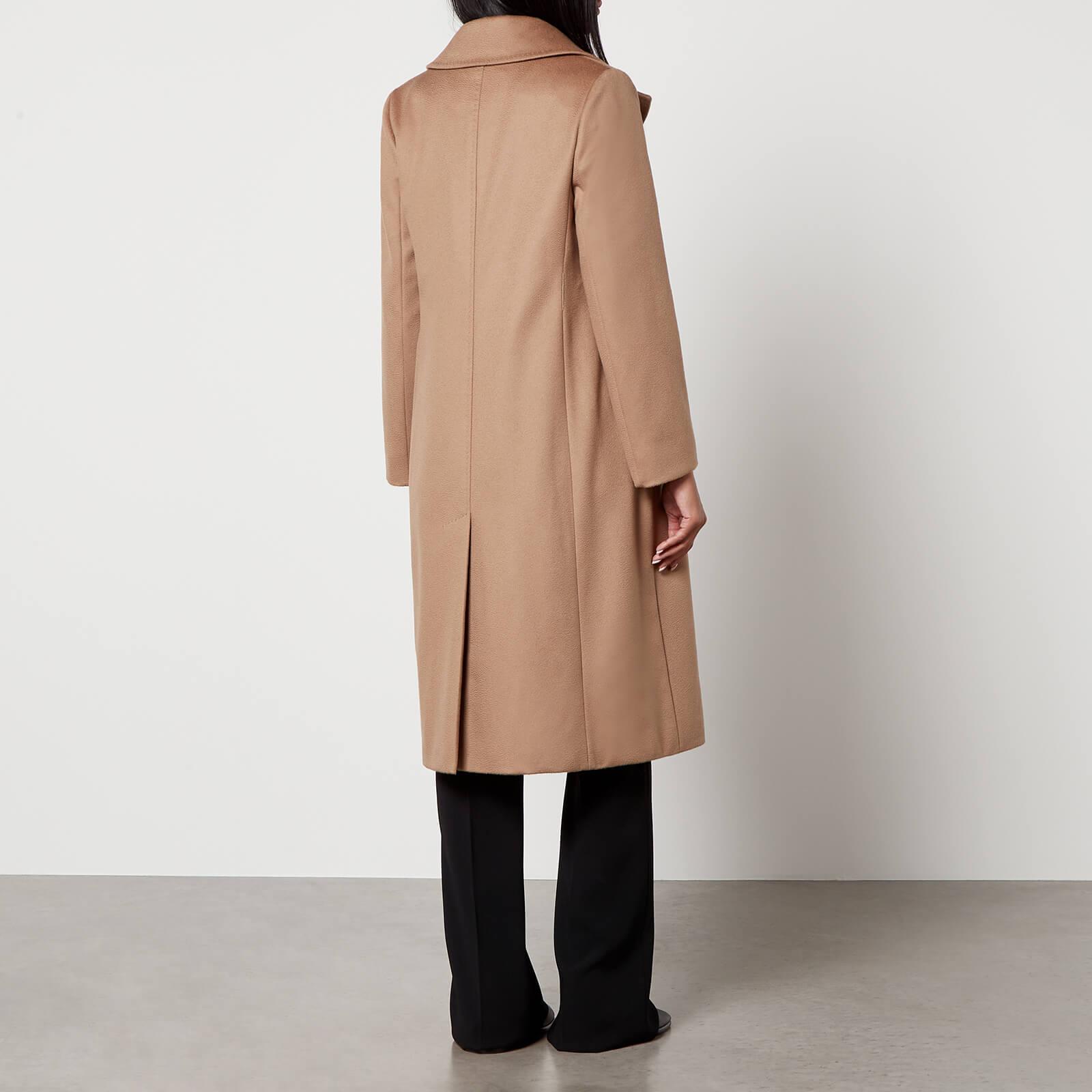 Max Mara Studio Bcollag Virgin Wool Coat in Black | Lyst