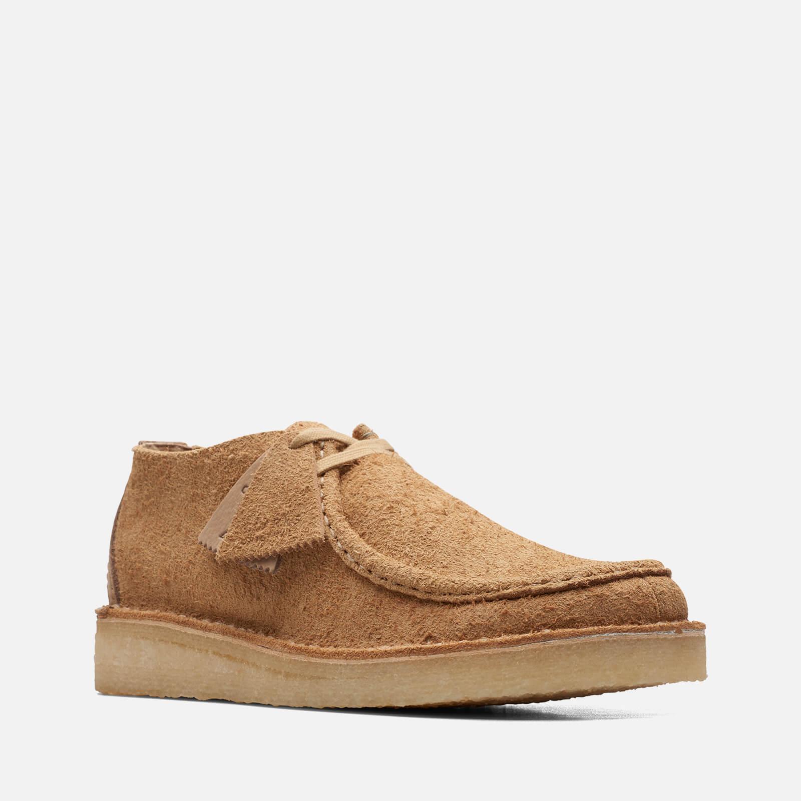 Clarks Desert Nomad Tag Suede Shoes in Brown for Men | Lyst