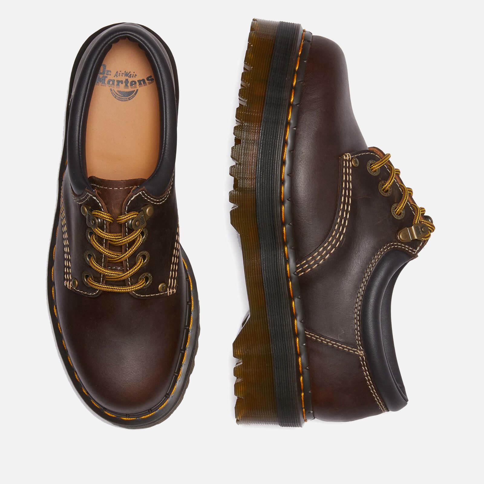 Dr. Martens 8053 Arc Crazy Horse Leather Platform Casual Shoes in Brown |  Lyst