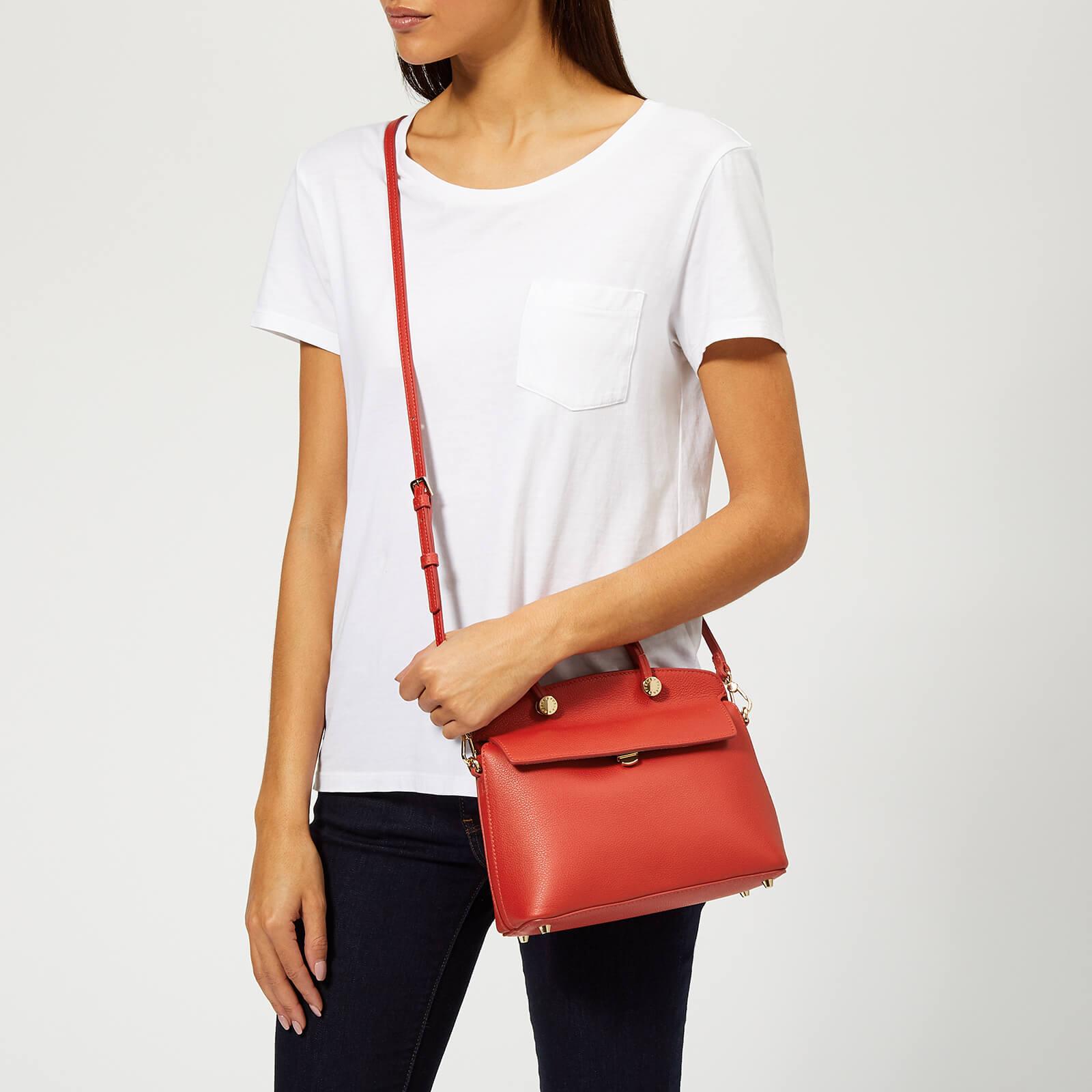 Furla My Piper Small Top Handle Bag in Red | Lyst