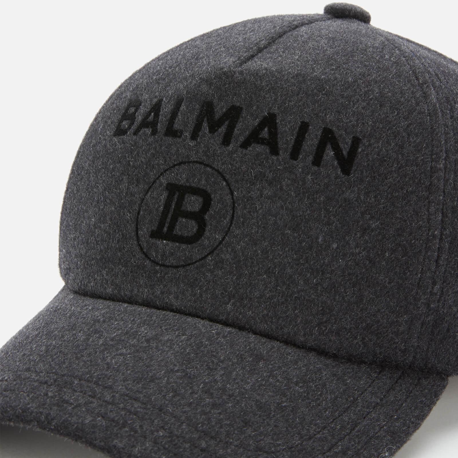 Balmain Logo Cap in Black for Men - Lyst