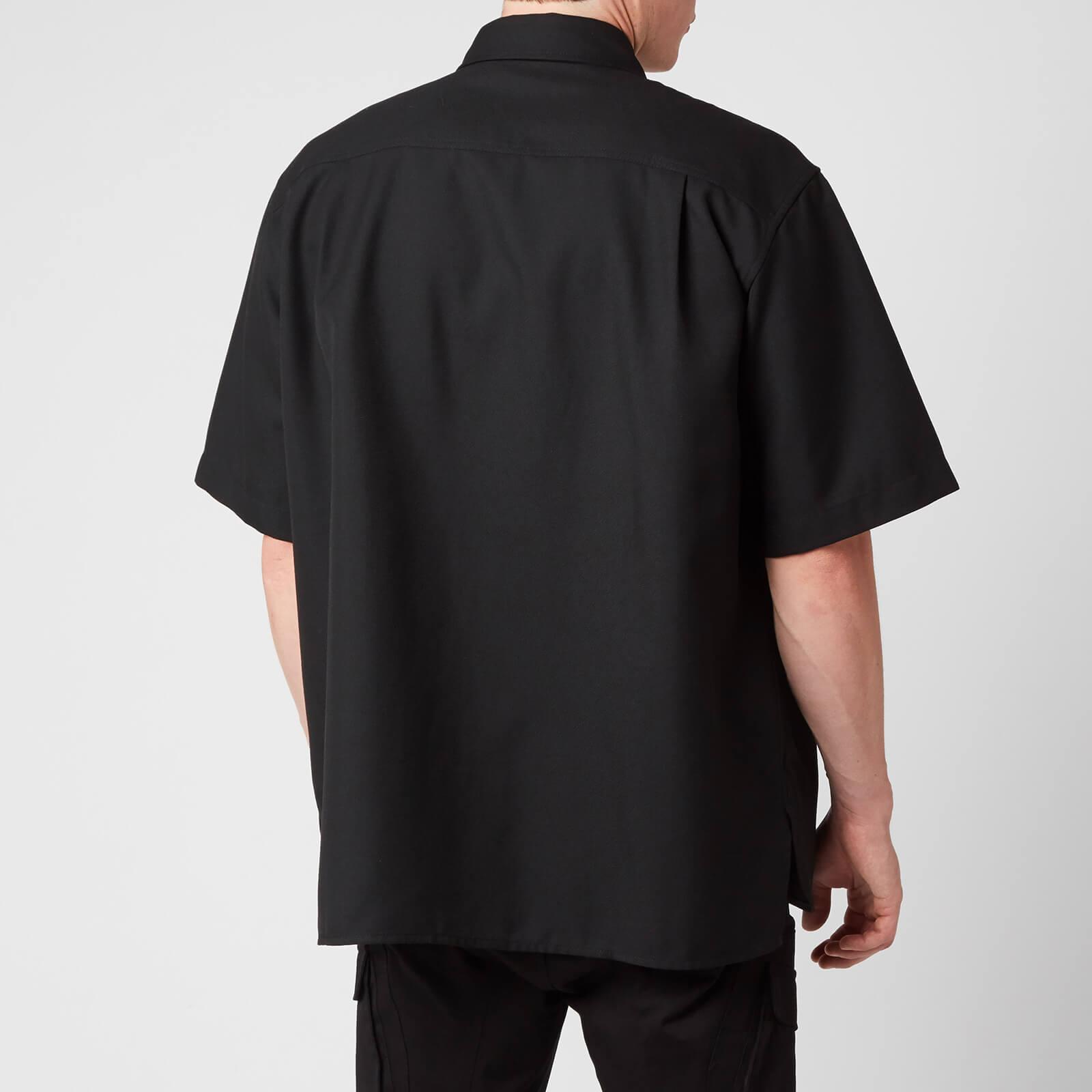Acne Studios Synthetic Boxy Short Sleeve Shirt in Black for Men Lyst