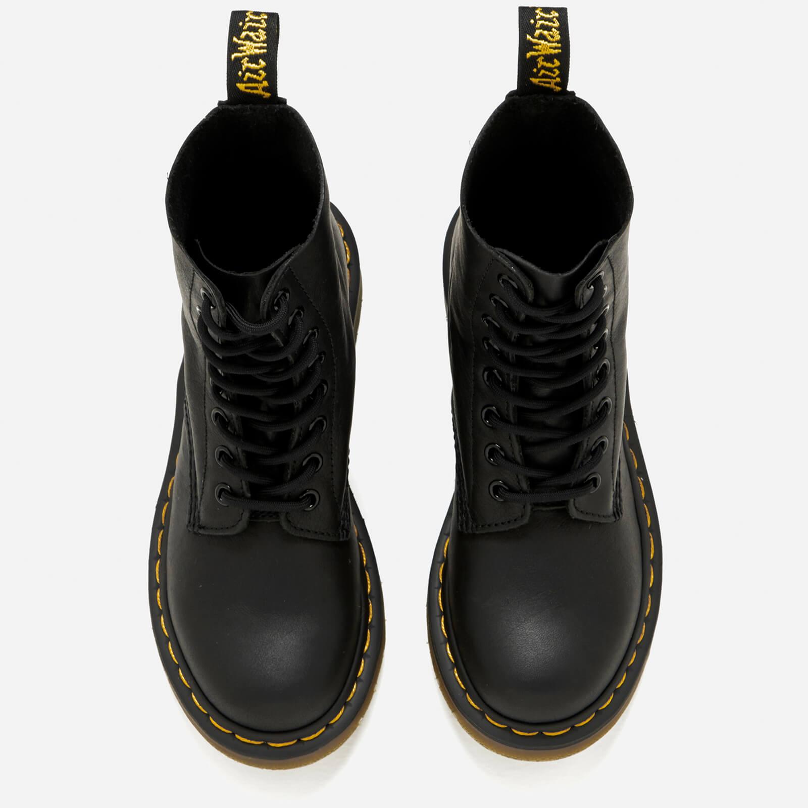 Dr. Martens 1460 Pascal Virginia Leather 8-eye Boots in Black | Lyst