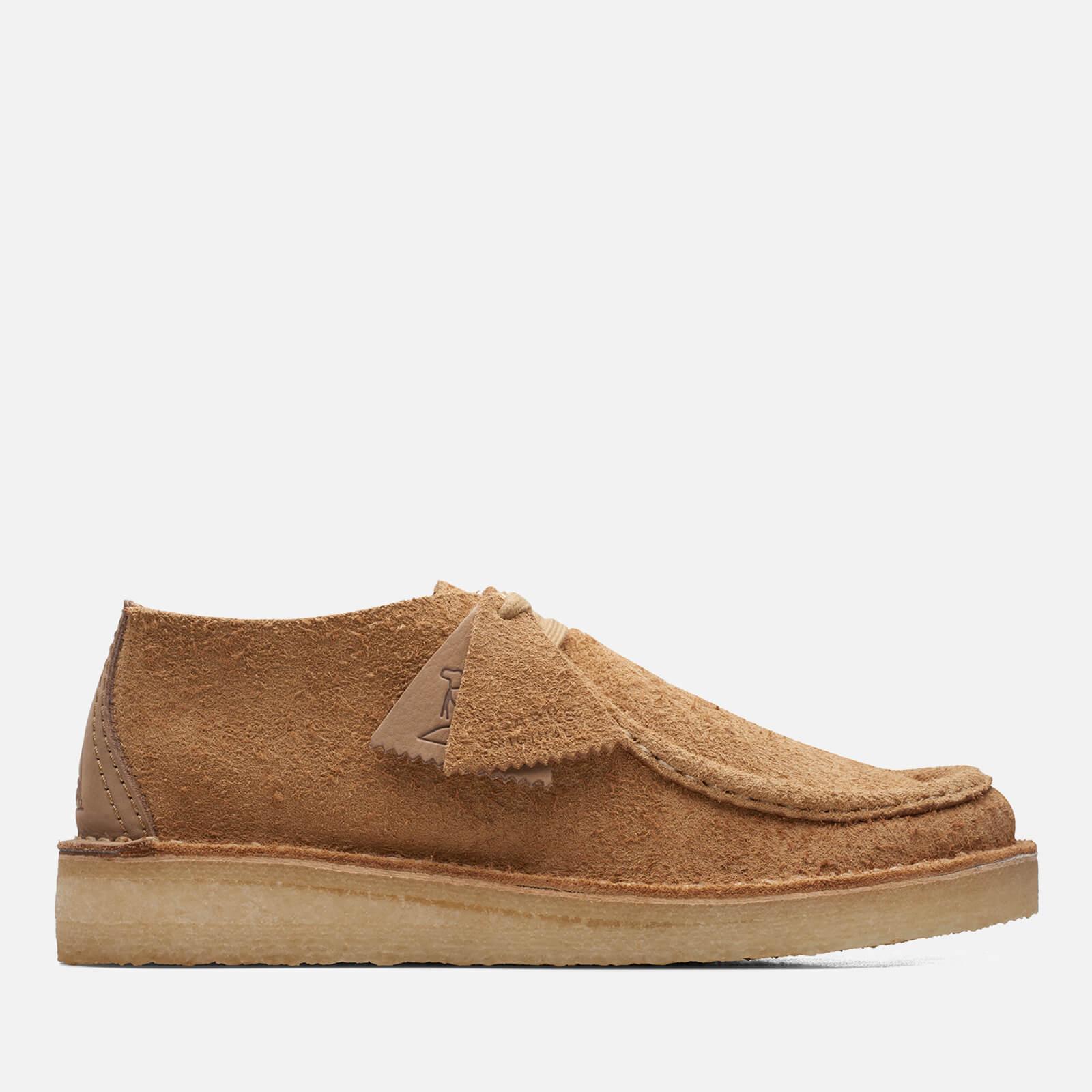 Clarks Desert Nomad Tag Suede Shoes in Brown for Men | Lyst