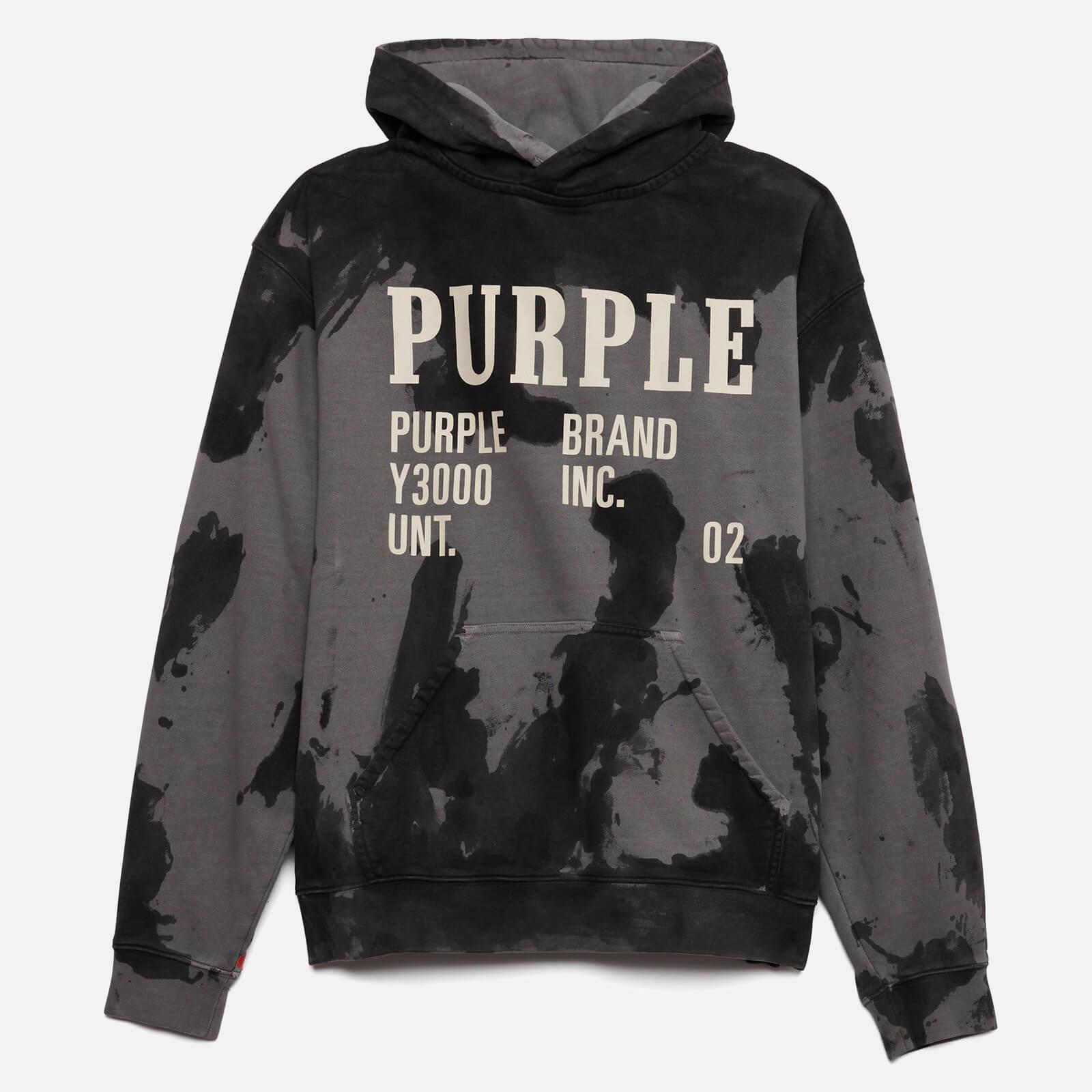 Purple Brand Bleached Monument Hoodie in Black for Men Lyst