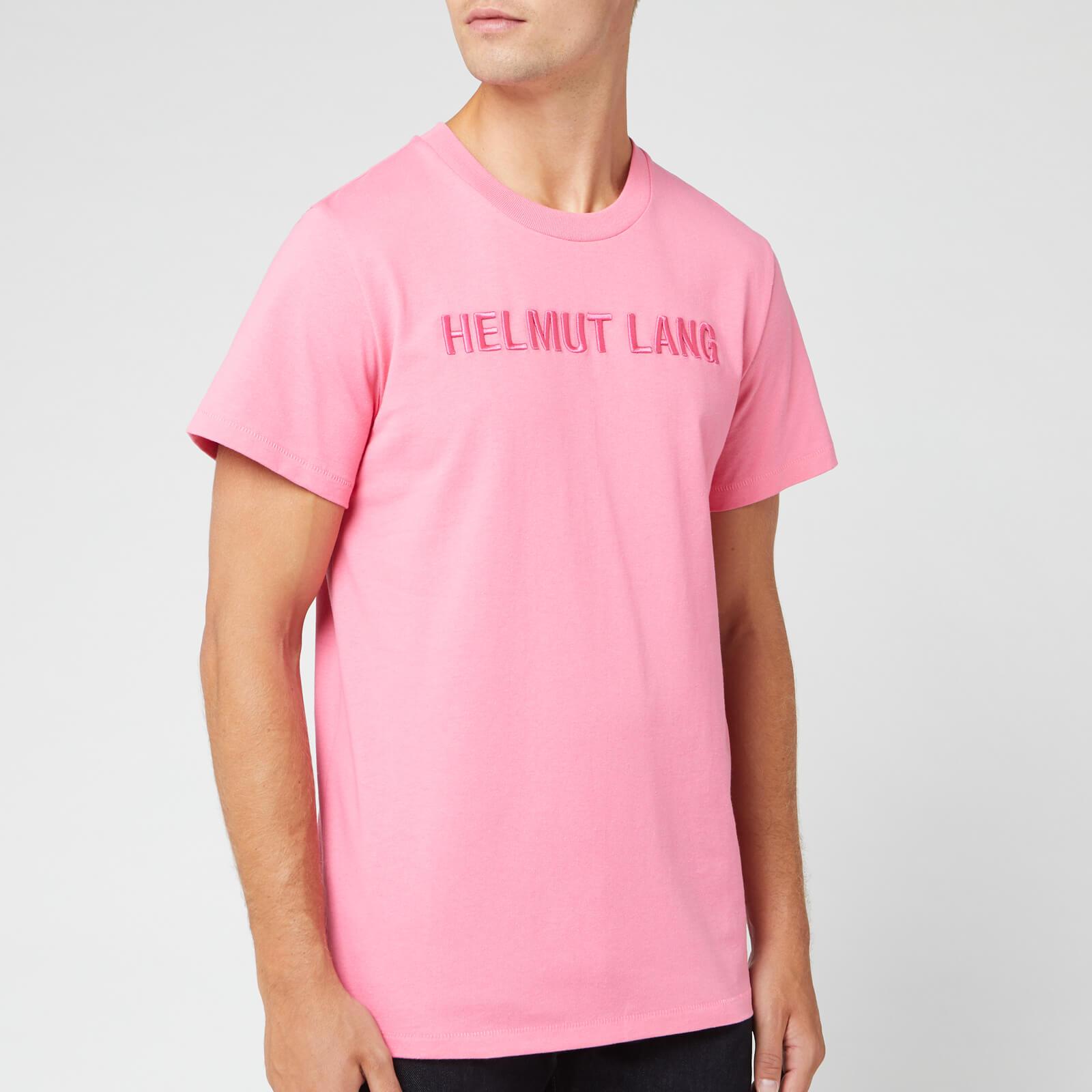 Eindig rietje Productief Helmut Lang Raised Embroidery T-shirt in Pink for Men | Lyst