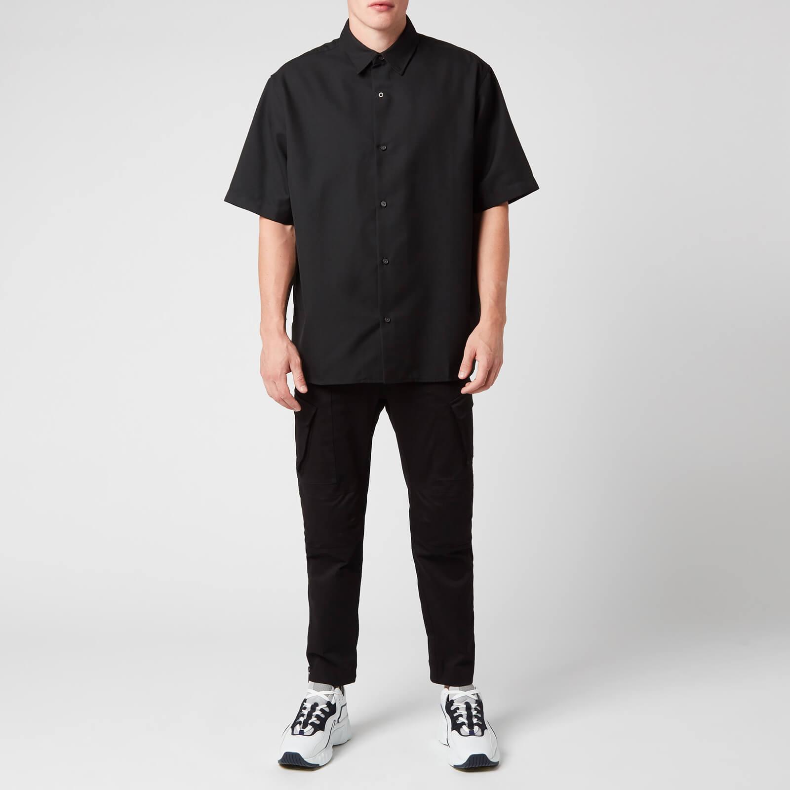 Acne Studios Synthetic Boxy Short Sleeve Shirt in Black for Men - Lyst