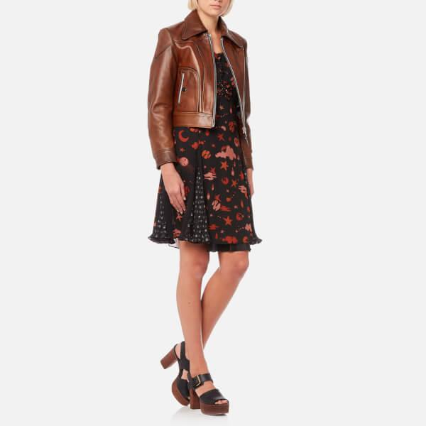 coach landscape leather jacket