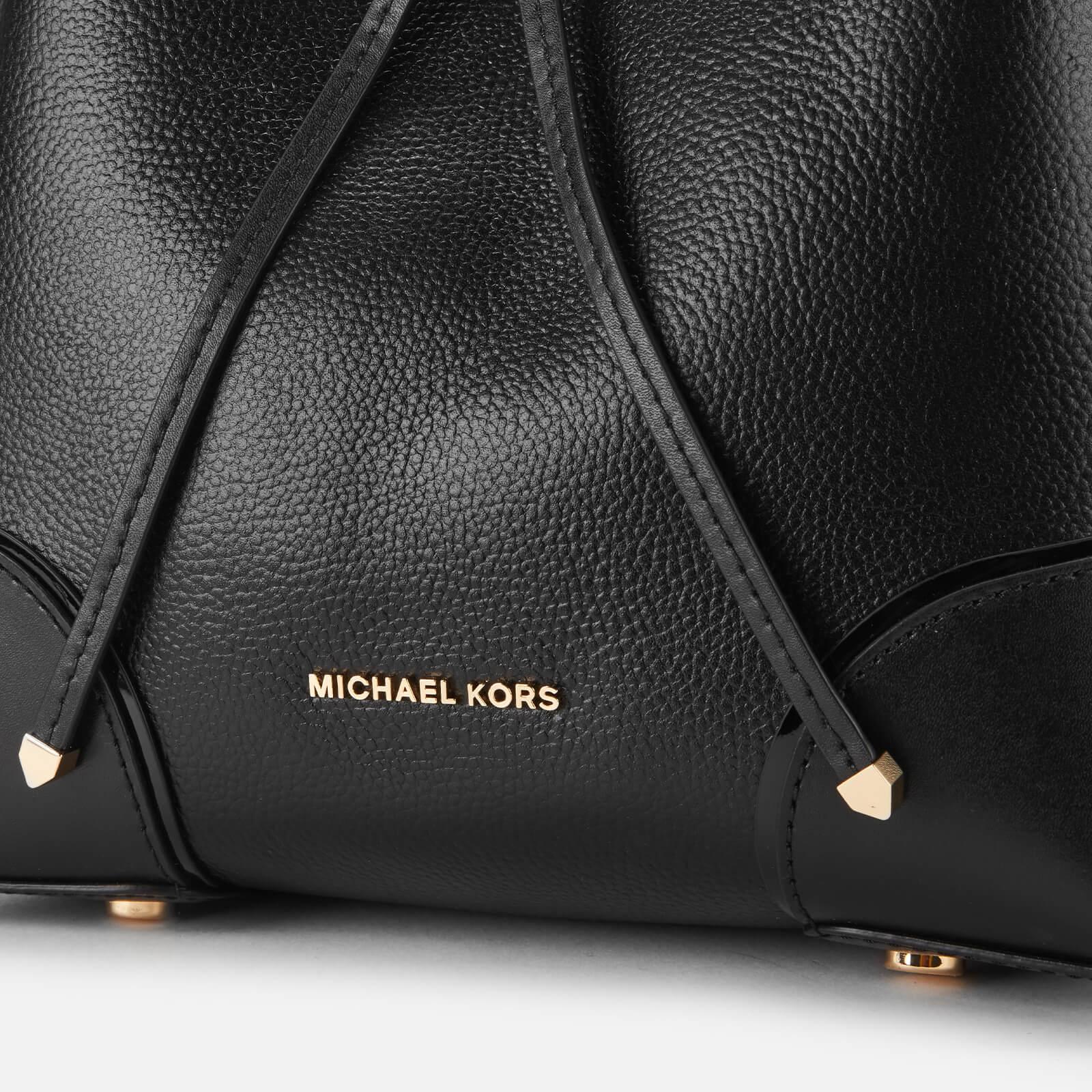 Michael Kors Mercer Gallery Medium Convertible Bucket Bag in Black | Lyst