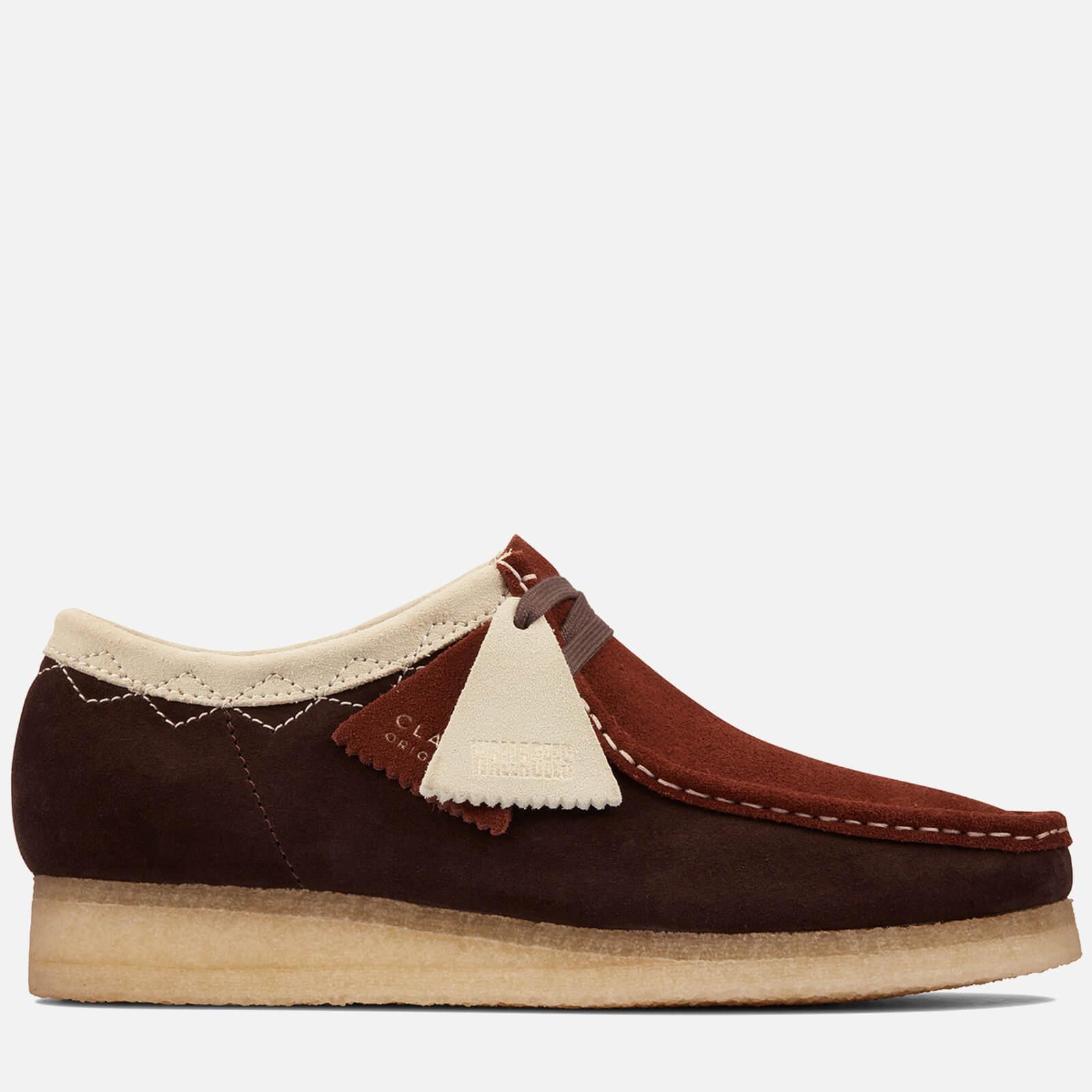 Clarks Stitch Pack' Suede Wallabee Shoes in Brown for Men | Lyst