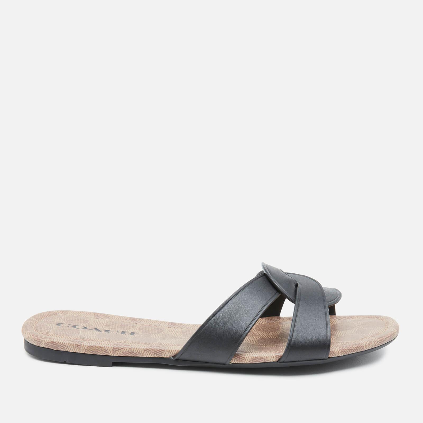 COACH Essie Leather Sandals Lyst Australia