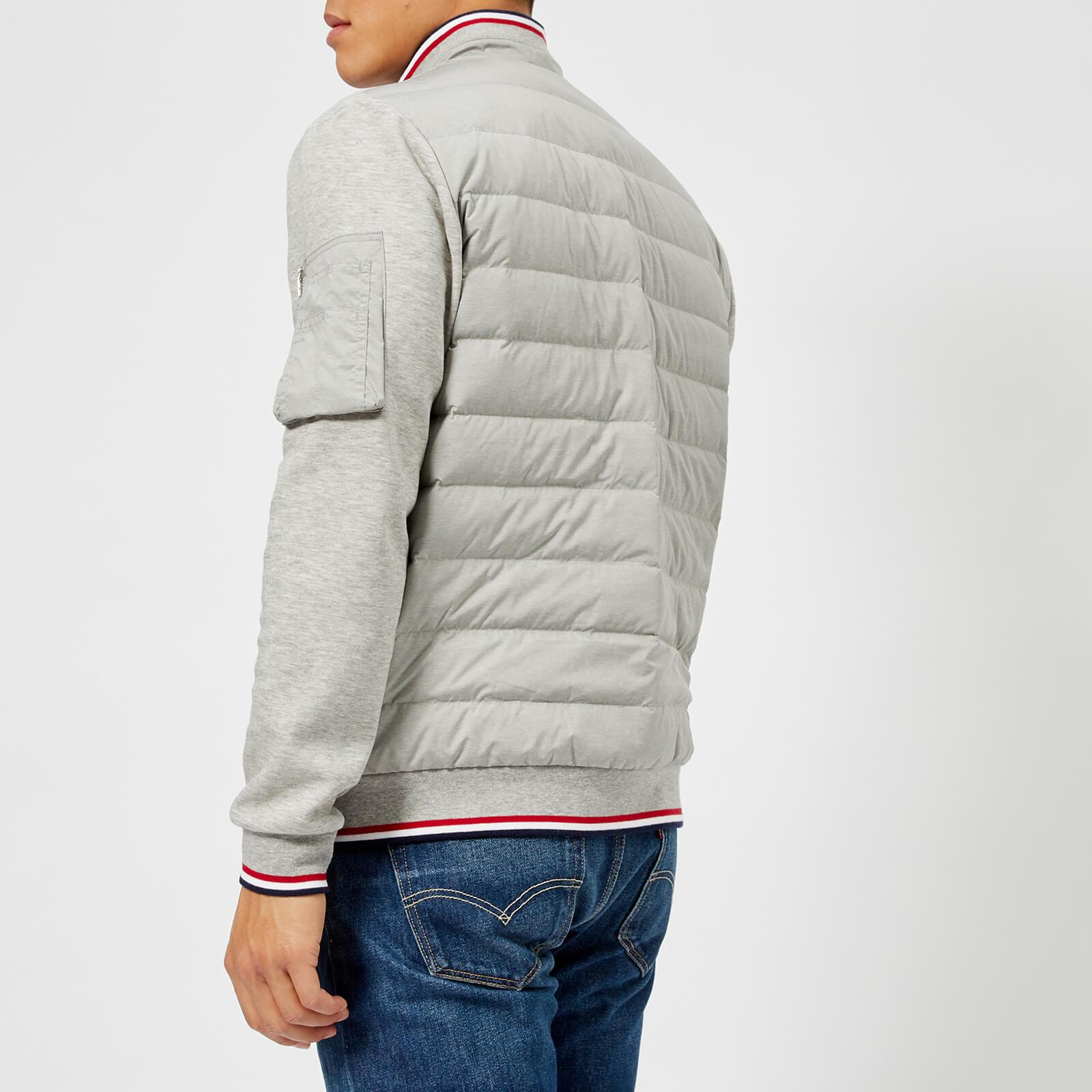 Mens Clothing Jackets Casual jackets Polo Ralph Lauren Relaxed Fit Quilted Hybrid Sweat Jacket in Grey for Men 