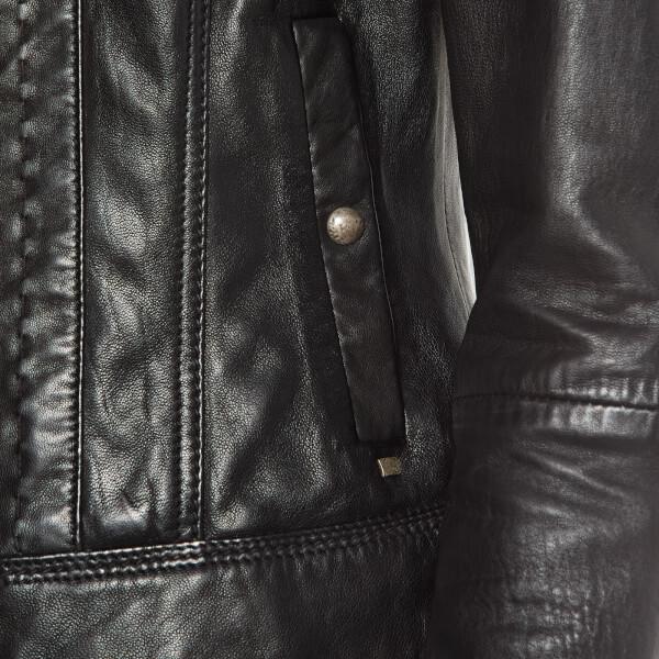 Boss Orange Women S Janabelle Leather Jacket In Black Lyst - Boss Orange Leather Jacket Womens Boss Orange Women S Janabelle Leather Jacket In Black Lyst - Boss Orange Leather Jacket Womens