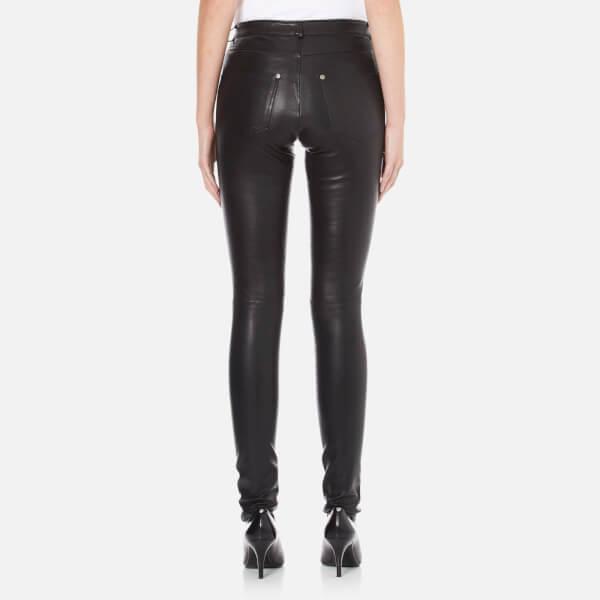 Gestuz Women's Alou Leather Pants in Black - Lyst