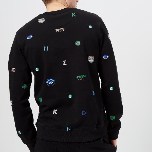 KENZO Cotton Men's Multi Icon Sweatshirt in Black for Men - Lyst