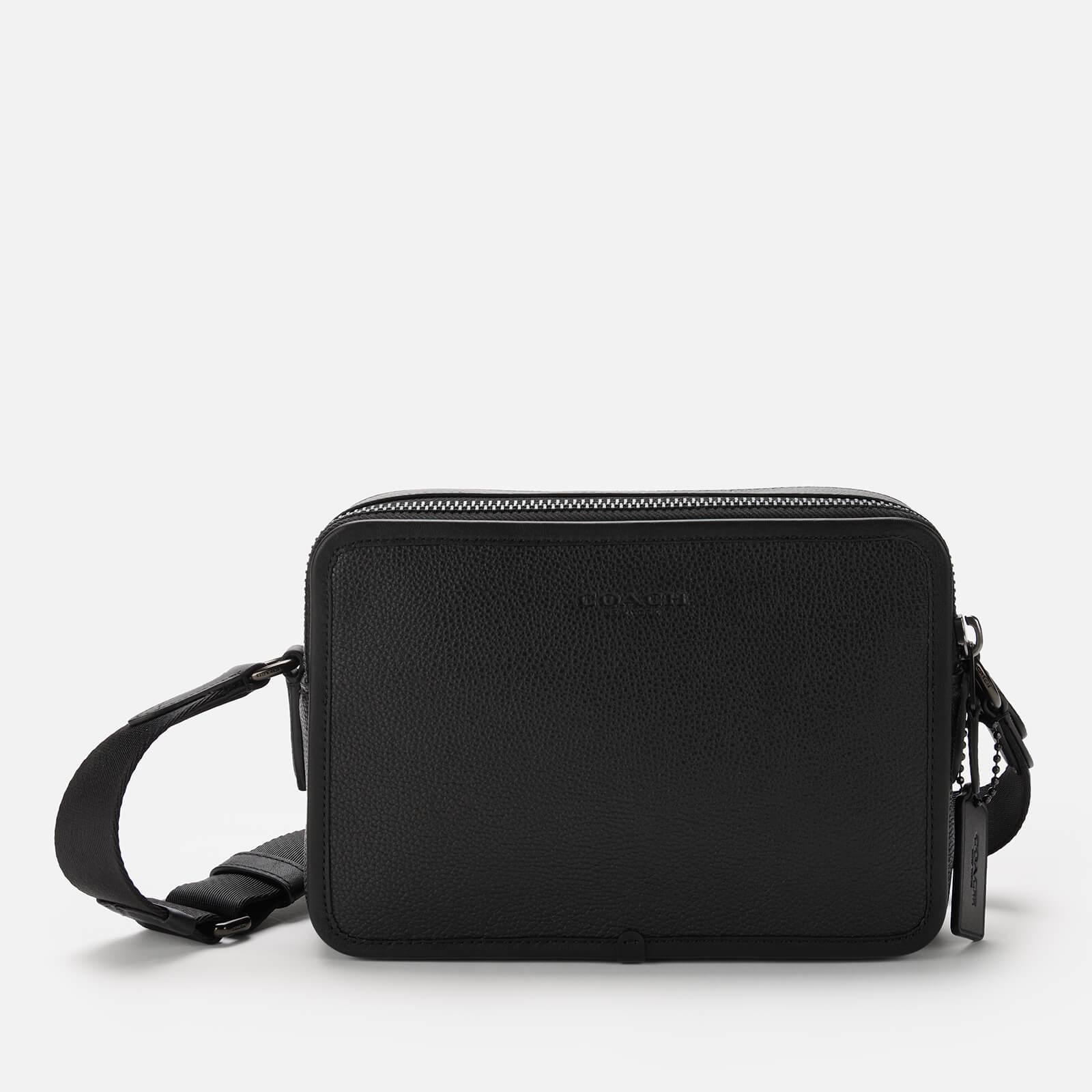 COACH Charter Crossbody Bag 24 In Pebble Leather in Black for Men | Lyst