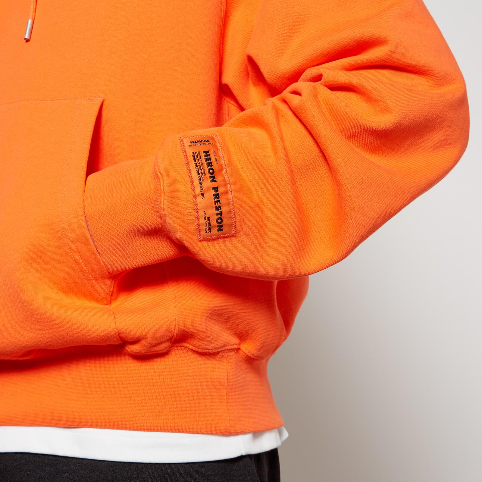 Heron Preston Recycled Cotton-jersey Hoodie in Orange for Men | Lyst