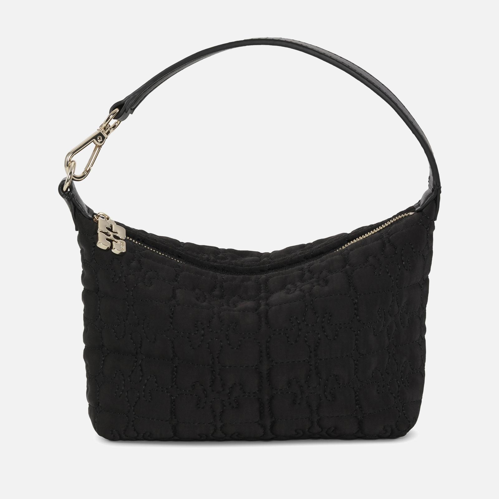 Ganni Butterfly Small Satin Pouch
