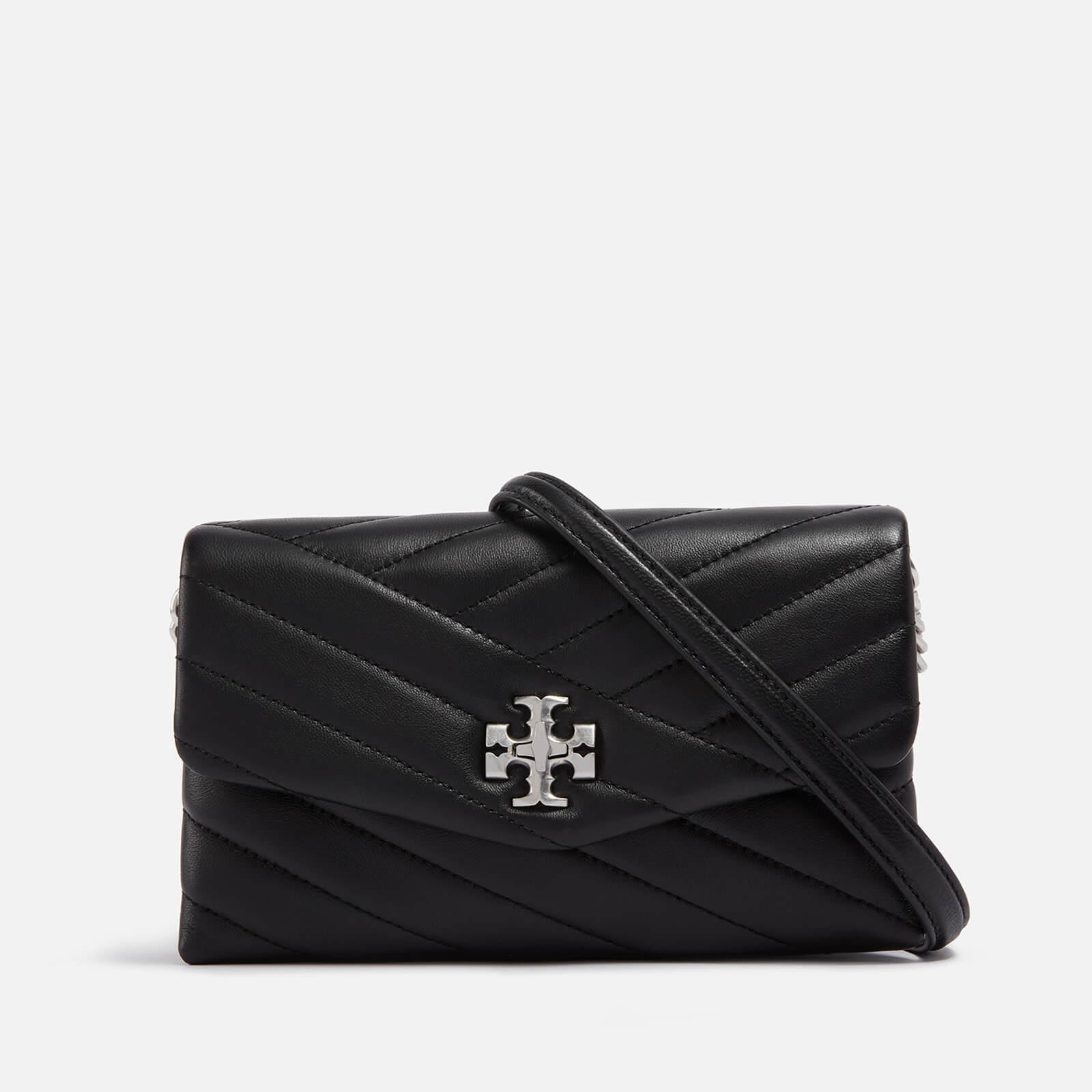 Tory Burch Kira Chevron Leather Crossbody Bag in Black | Lyst