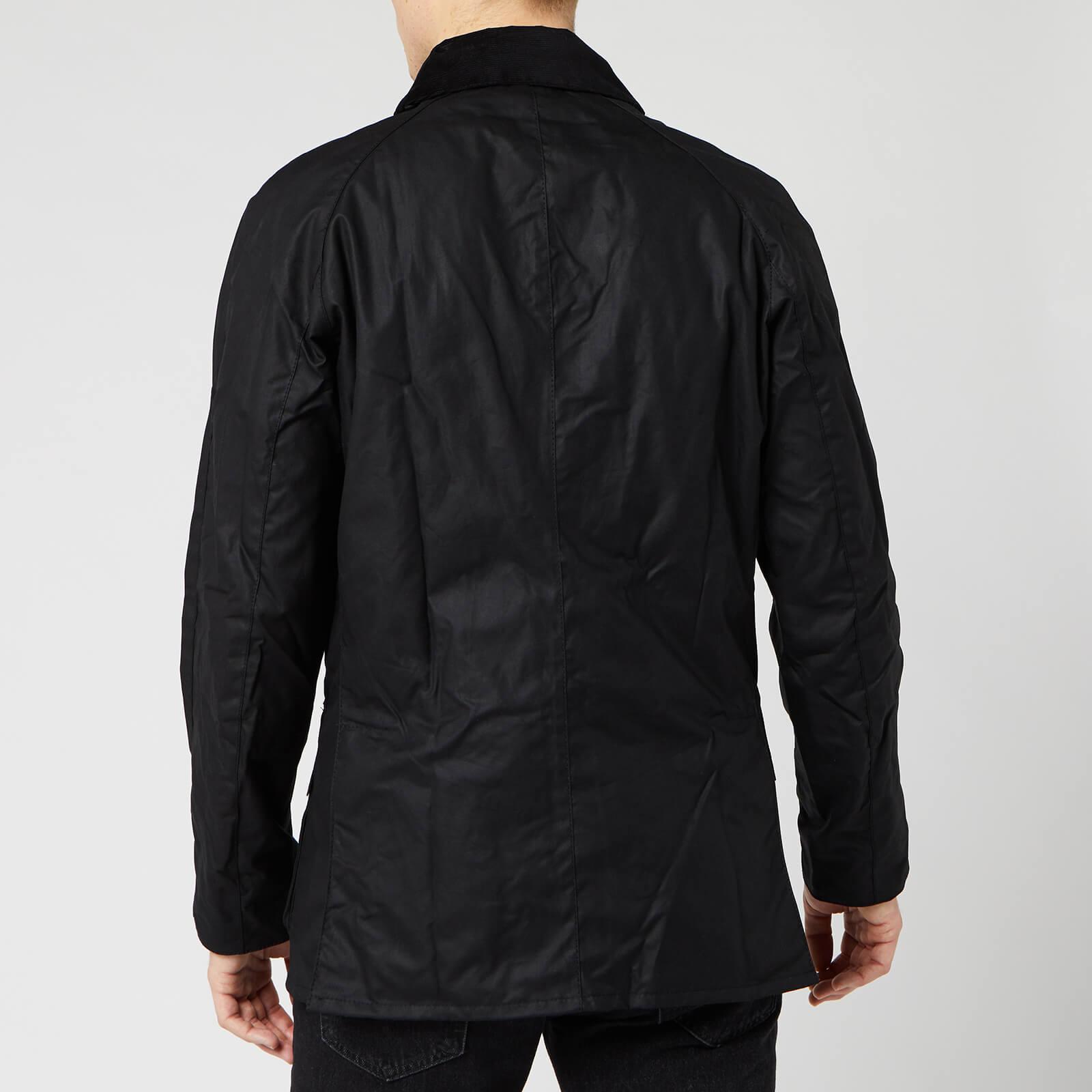 black wax jacket