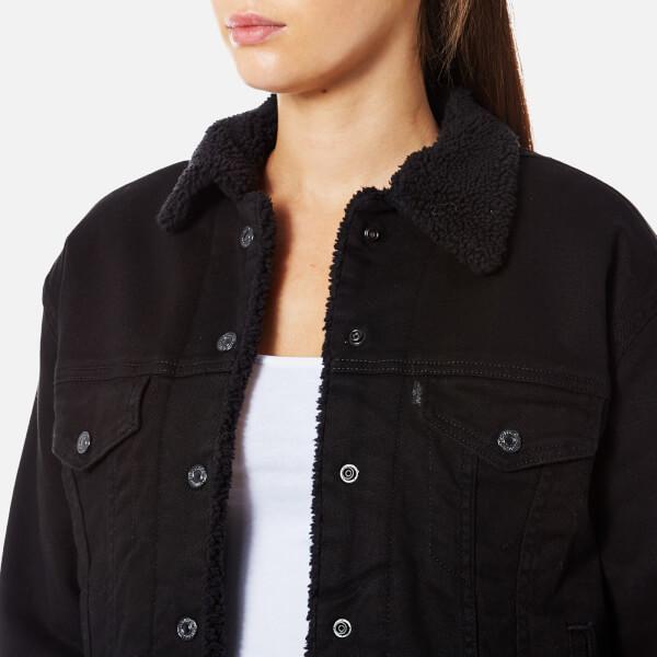 womens black levis sherpa jacket