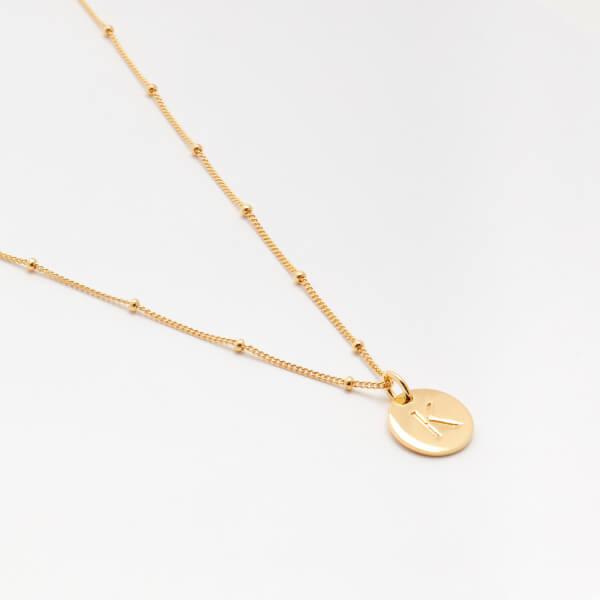 Missoma gold initial necklace Clearance