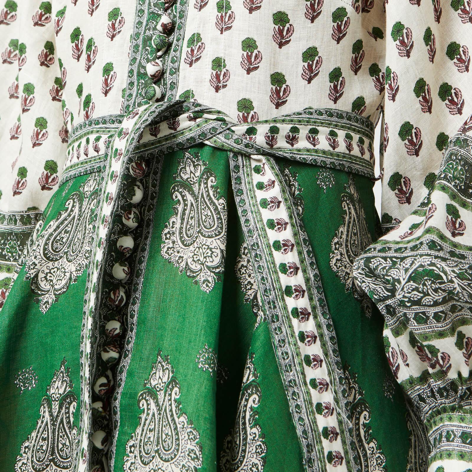 Zimmermann Amari Emerald Buttoned Dress 2025