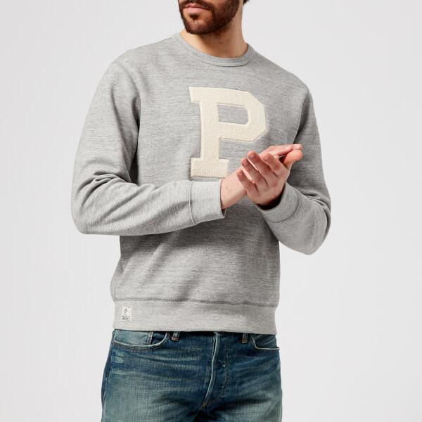 Polo Ralph Lauren Men's P Logo Crew Neck Sweatshirt in Grey for Men | Lyst  Australia