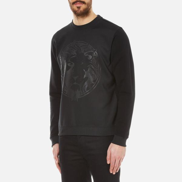 Versus Men's Embossed Medusa Lion Scuba Crew Neck Jumper in Black for Men |  Lyst