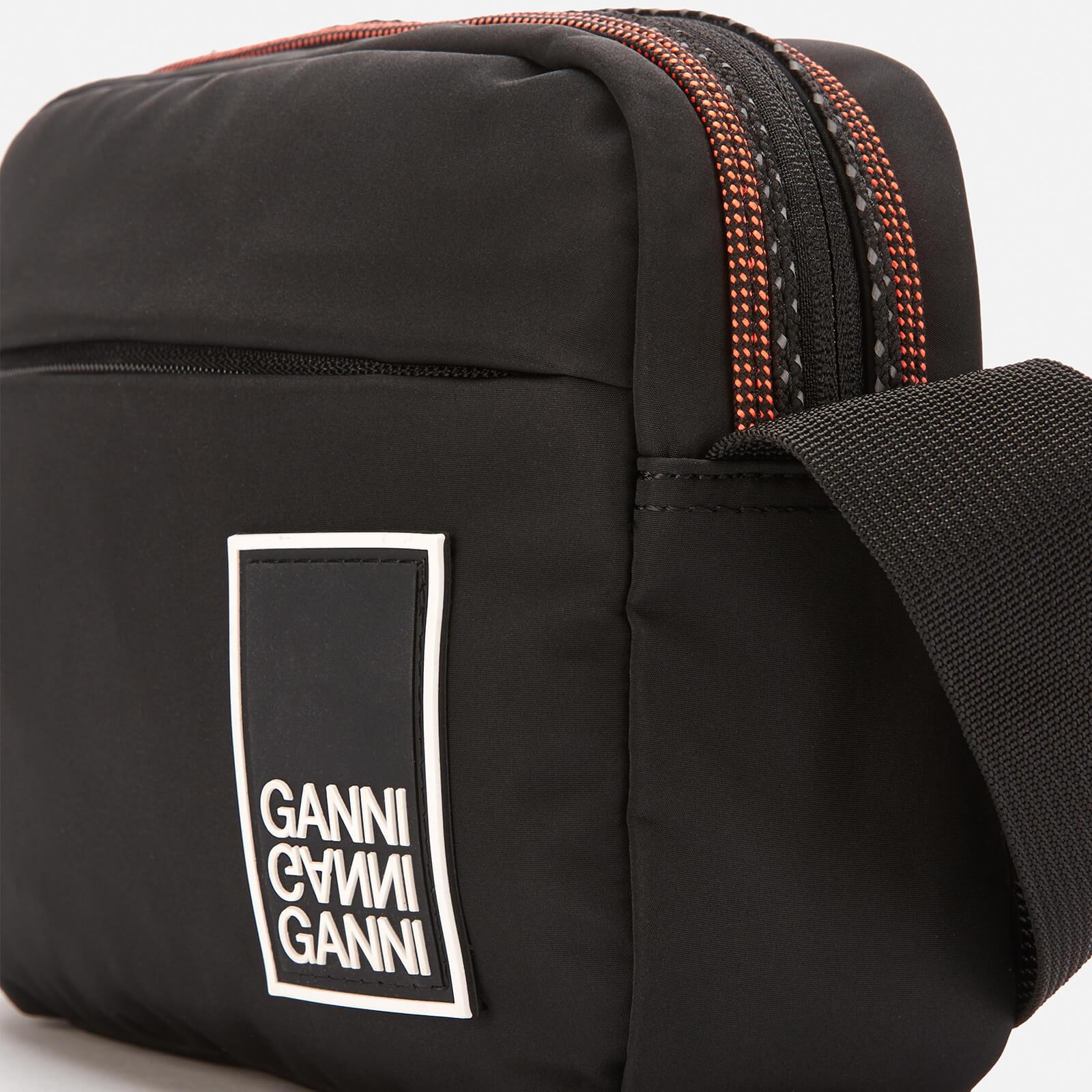 Ganni Tech Fabric Cross Body Bag in Black - Lyst