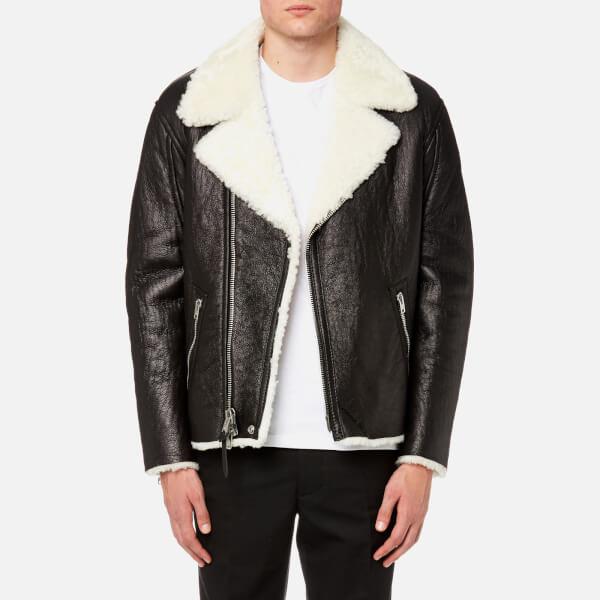 coach leather shearling jacket