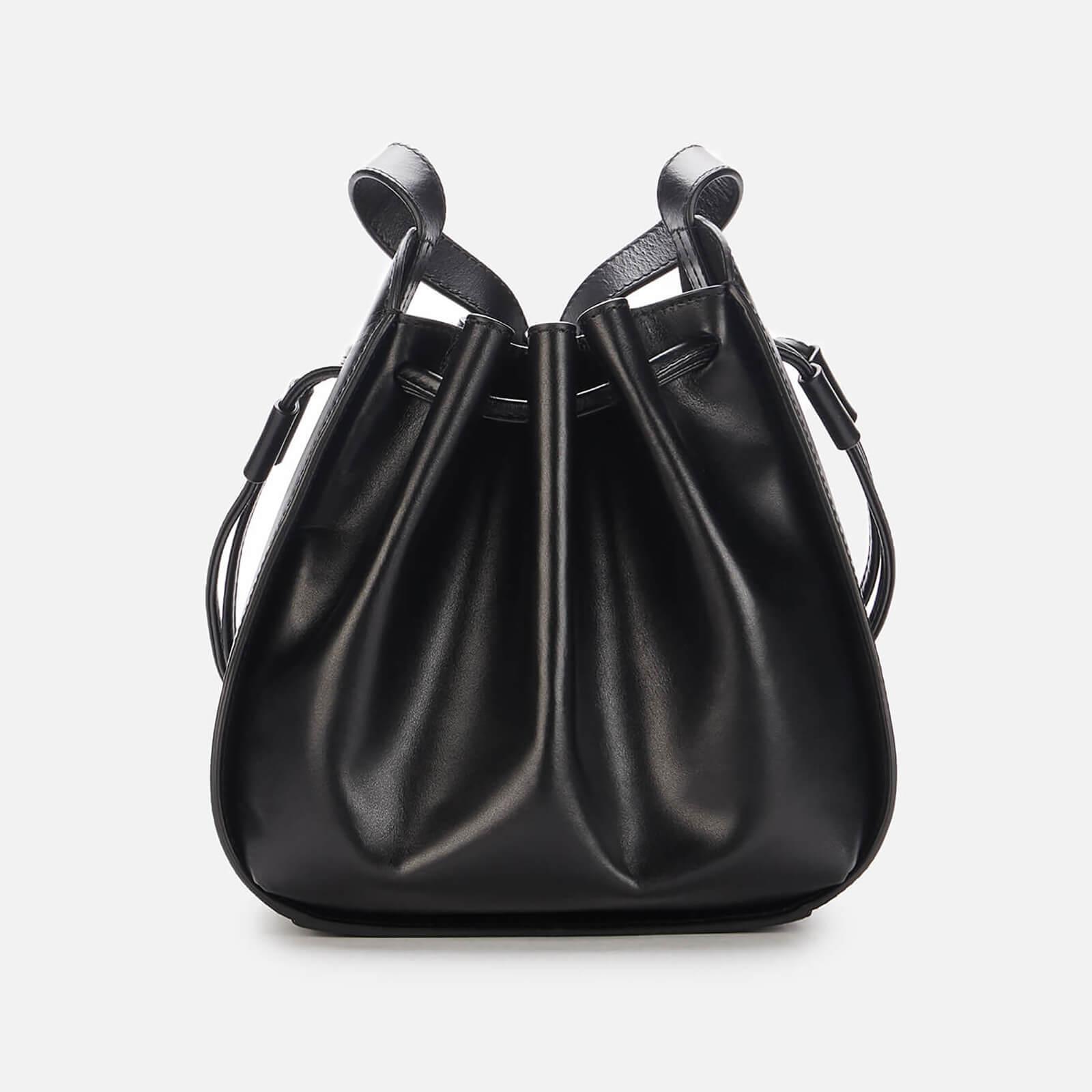 A.P.C. Leather Courtney Small Bucket Bag in Black | Lyst