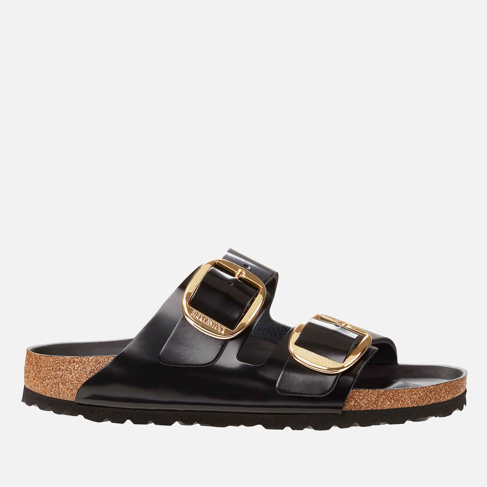 Birkenstock Double Strap Leather Sandals in Black Lyst