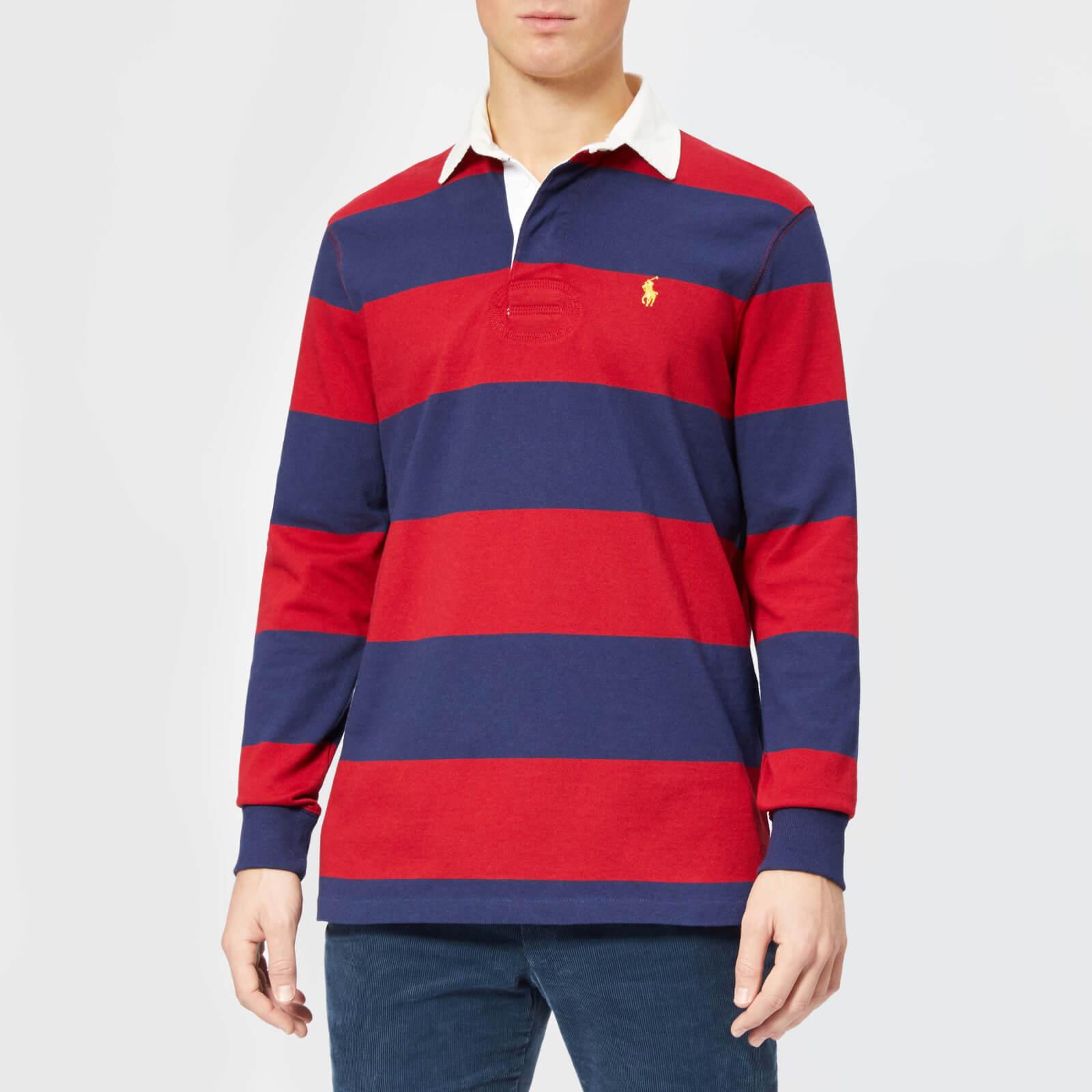 Polo Ralph Lauren The Iconic Rugby Shirt in Red for Men | Lyst