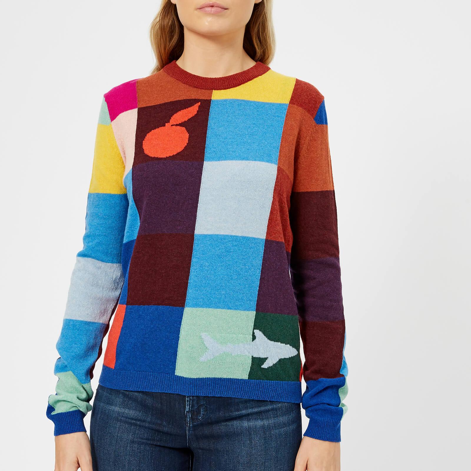 PS by Paul Smith Wool Block Check Knitted Jumper - Lyst