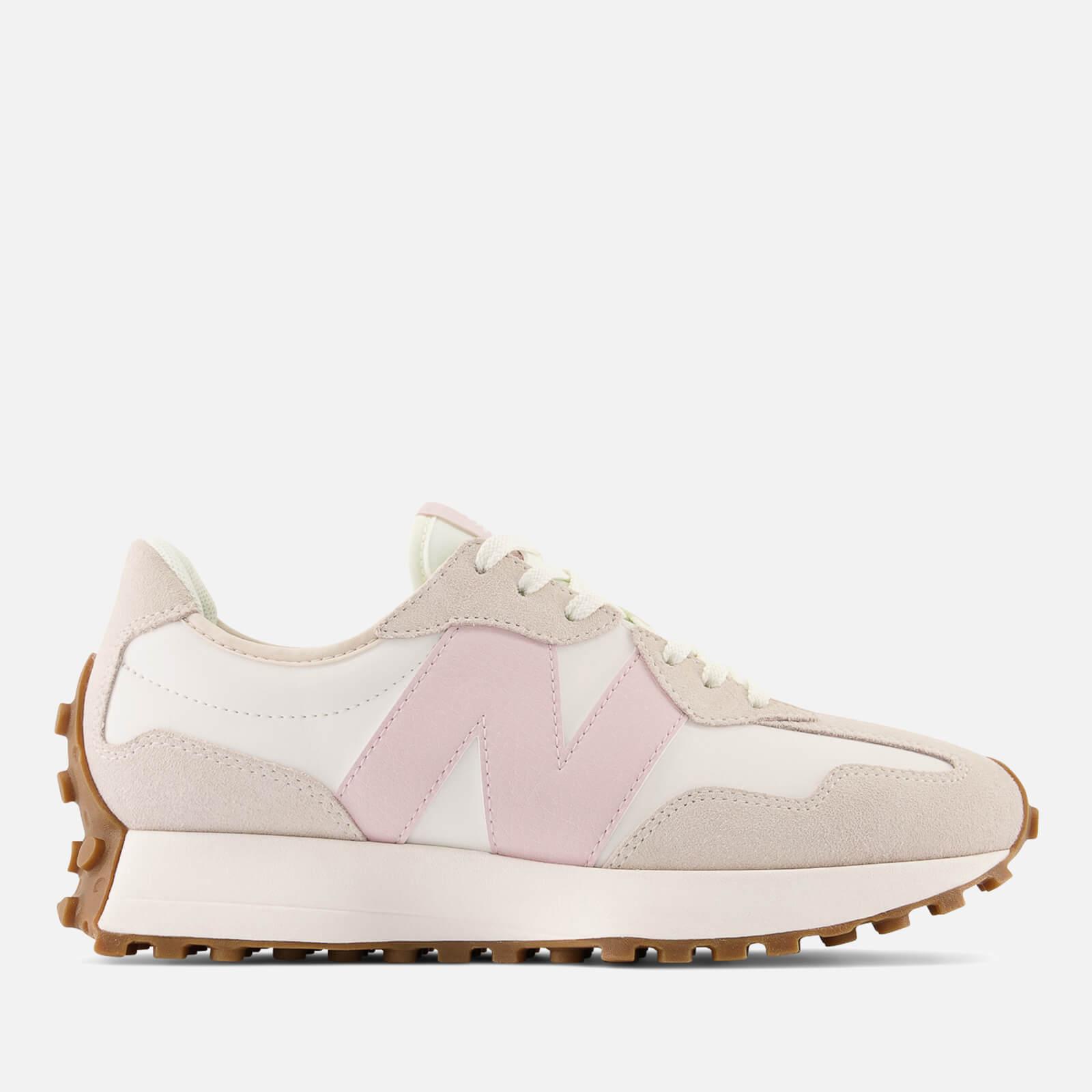 New Balance 327 Suede And Mesh Trainers in Pink | Lyst