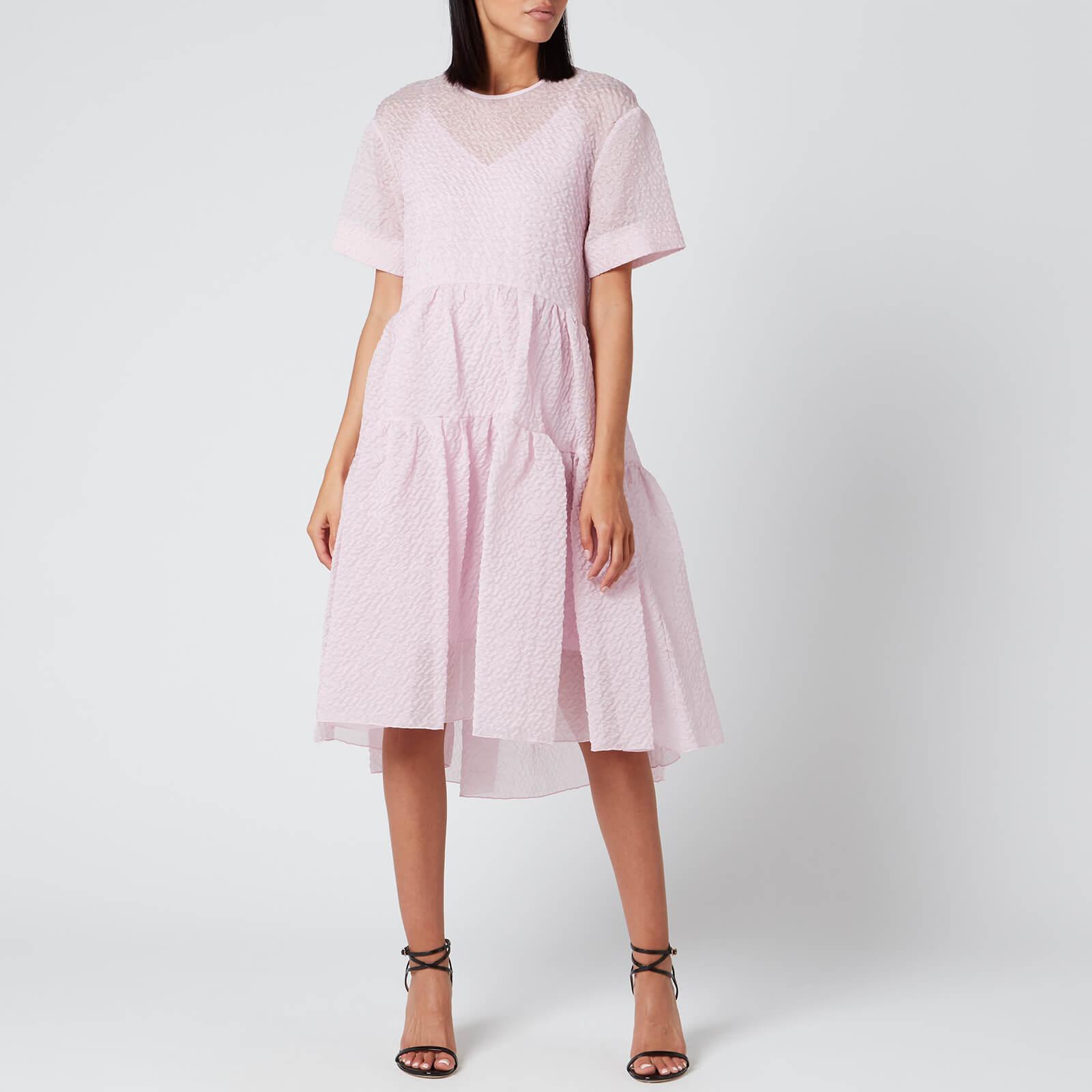 Exaggerated Cocoon Dress in Pink 