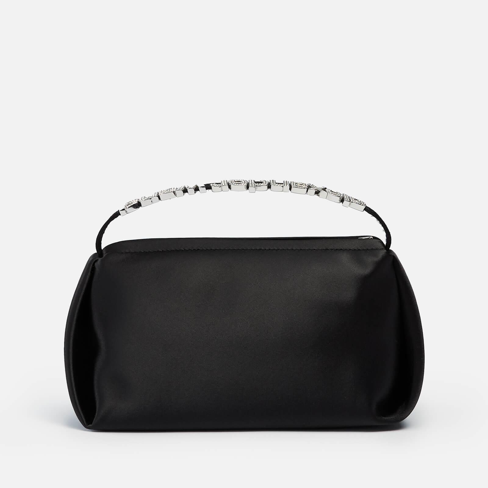 Womens Bags Clutches and evening bags Alexander Wang Satin Marquess Micro Bag in Black 