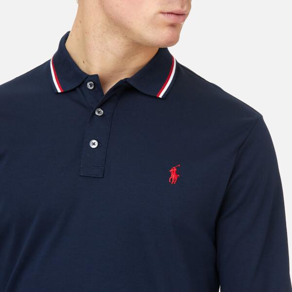 Polo Ralph Lauren Men's Long Sleeve Pima Tipped Polo Shirt in Blue for Men  | Lyst