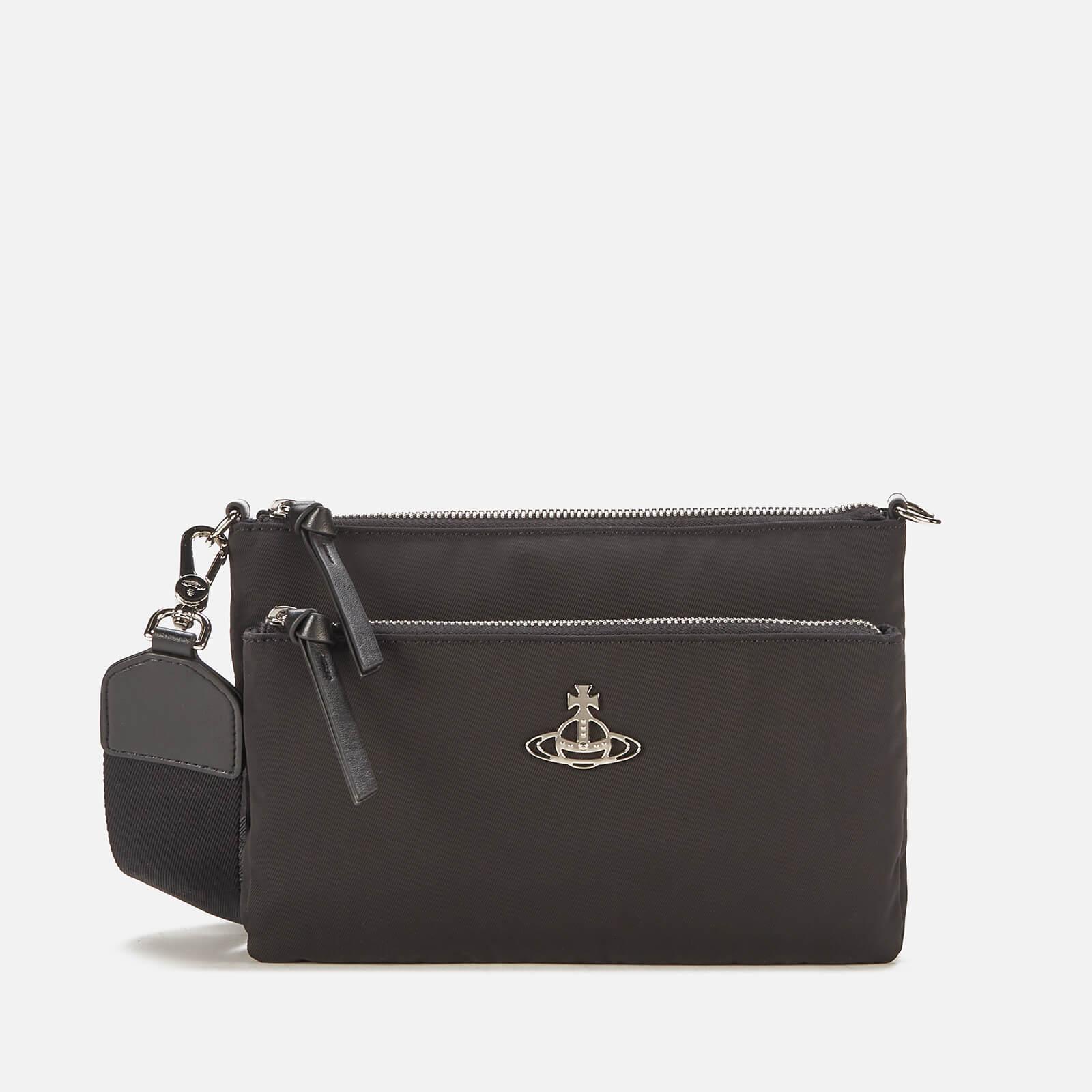 Vivienne Westwood Penny Double Pouch Cross Body Bag in Black Lyst