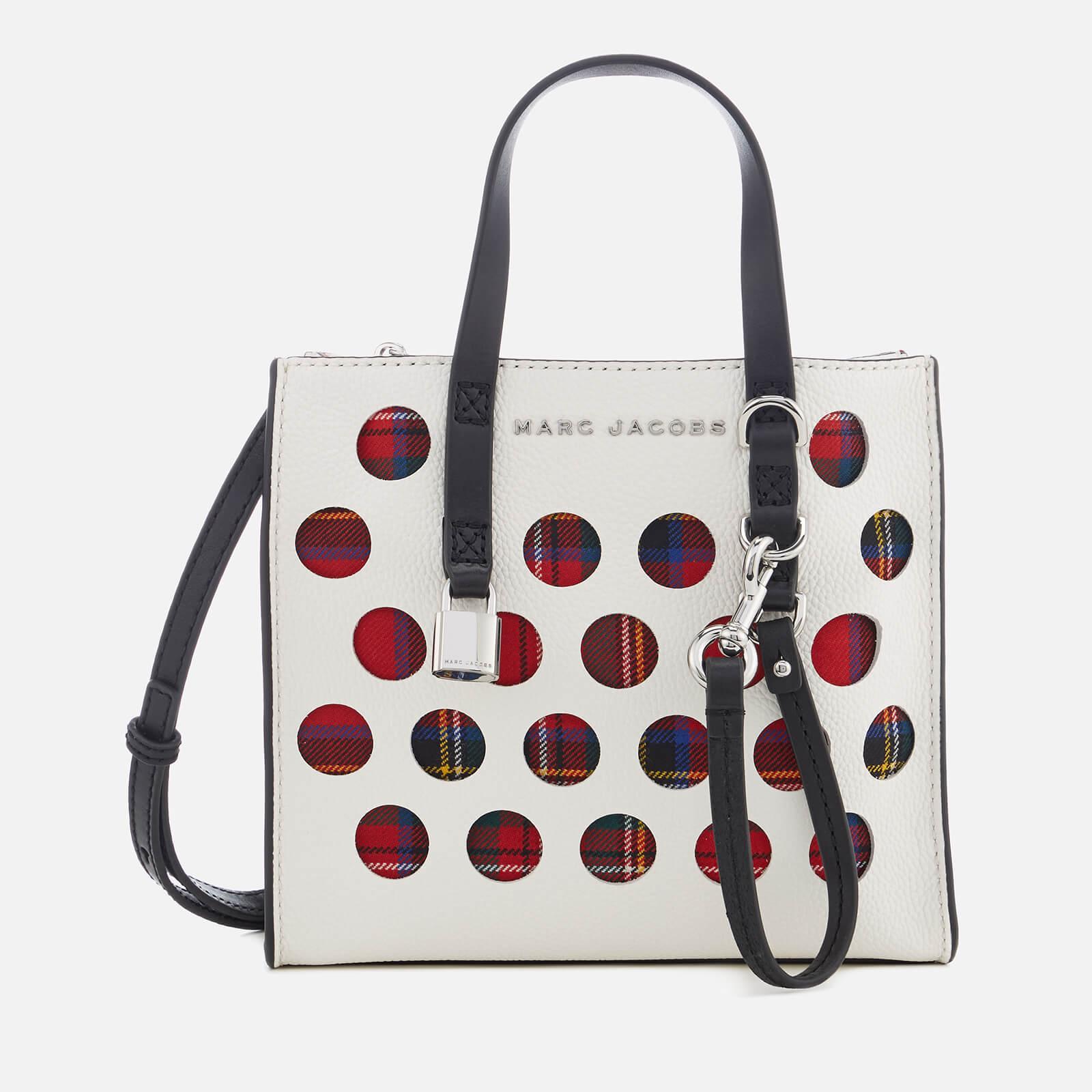 Marc Jacobs Leather Mini Grind Tote Bag in White Lyst