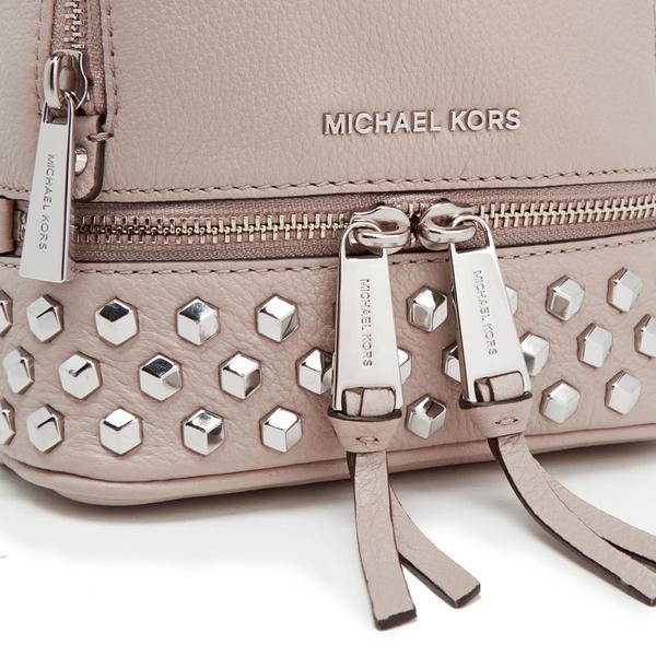 MICHAEL Michael Kors Leather Women's Rhea Zip Studded Xs Messenger Backpack  | Lyst