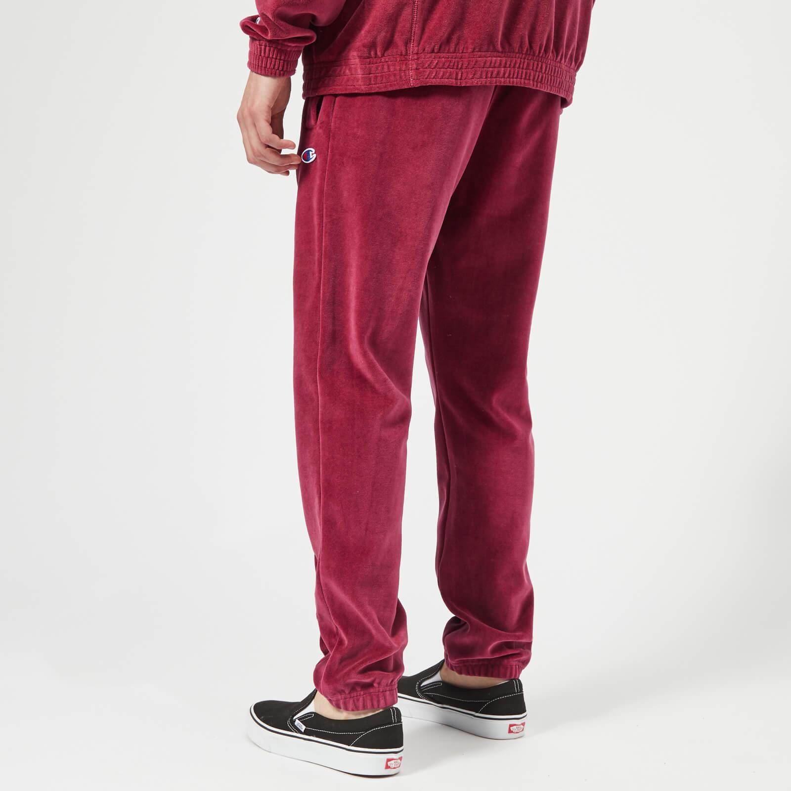 Champion Velour Track Pants in Red for Men | Lyst