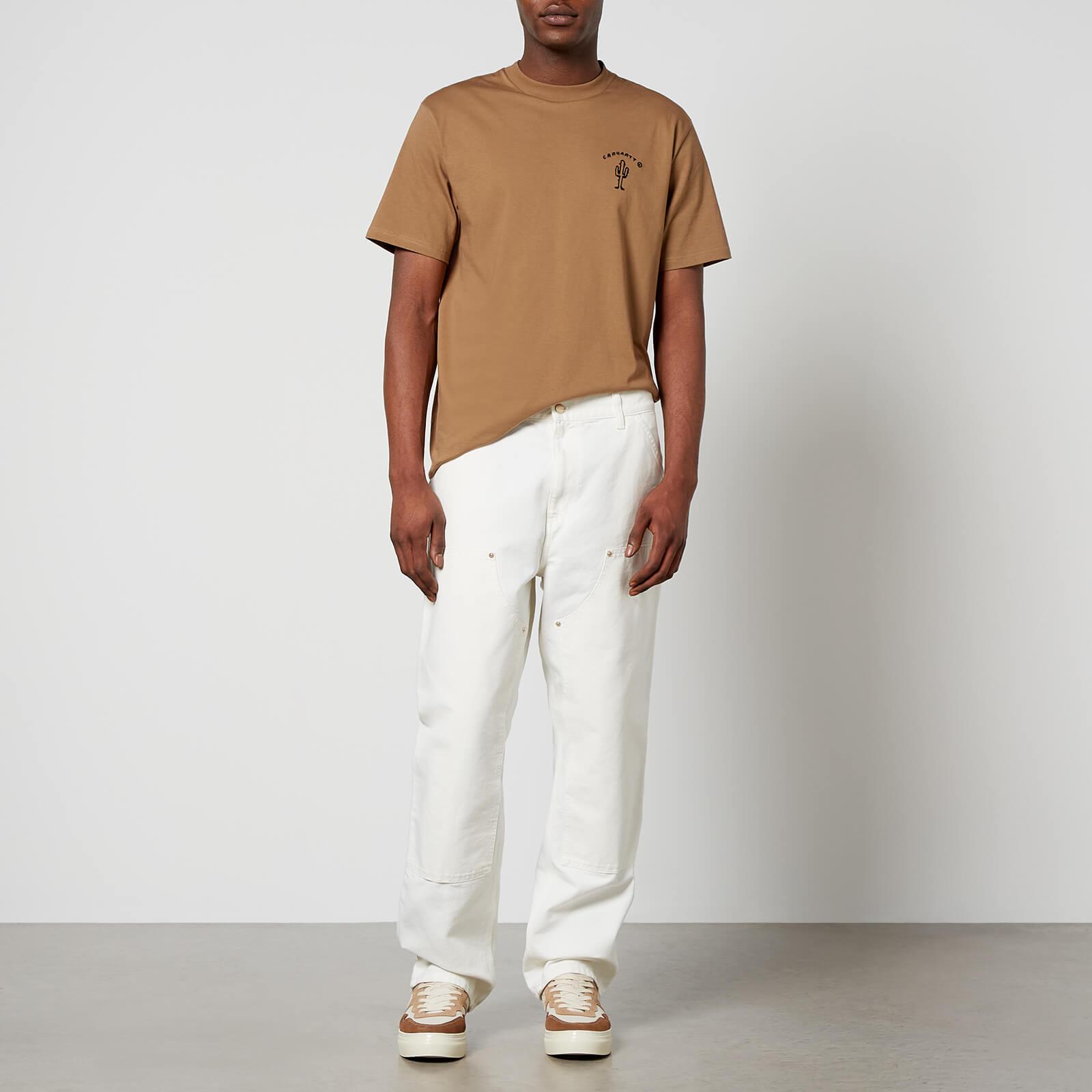 Carhartt WIP Carhartt Double Knee Cotton Trousers in White for Men | Lyst