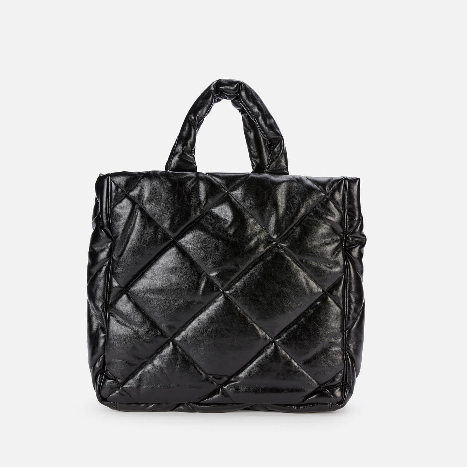Stand Studio Assante Diamond Faux Leather Bag in Black - Lyst