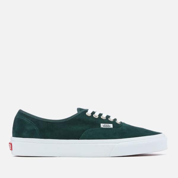 vans authentic green suede