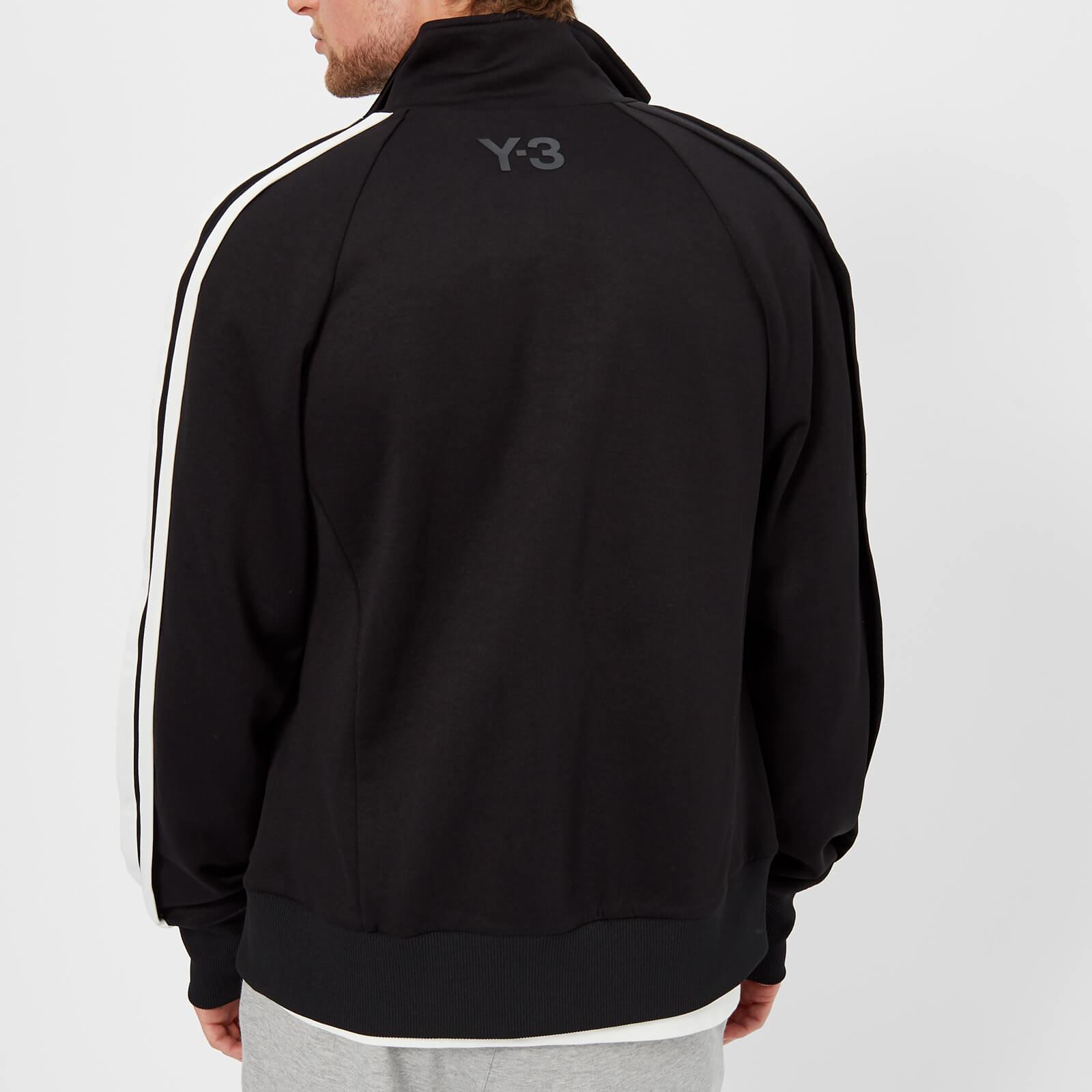 Y-3 Cotton 3 Stripe Track Jacket in Black for Men | Lyst