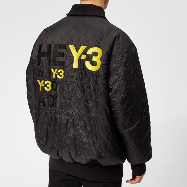Y-3 Synthetic Y3 Men's Oversized Reversible Bomber Jacket in Black ...
